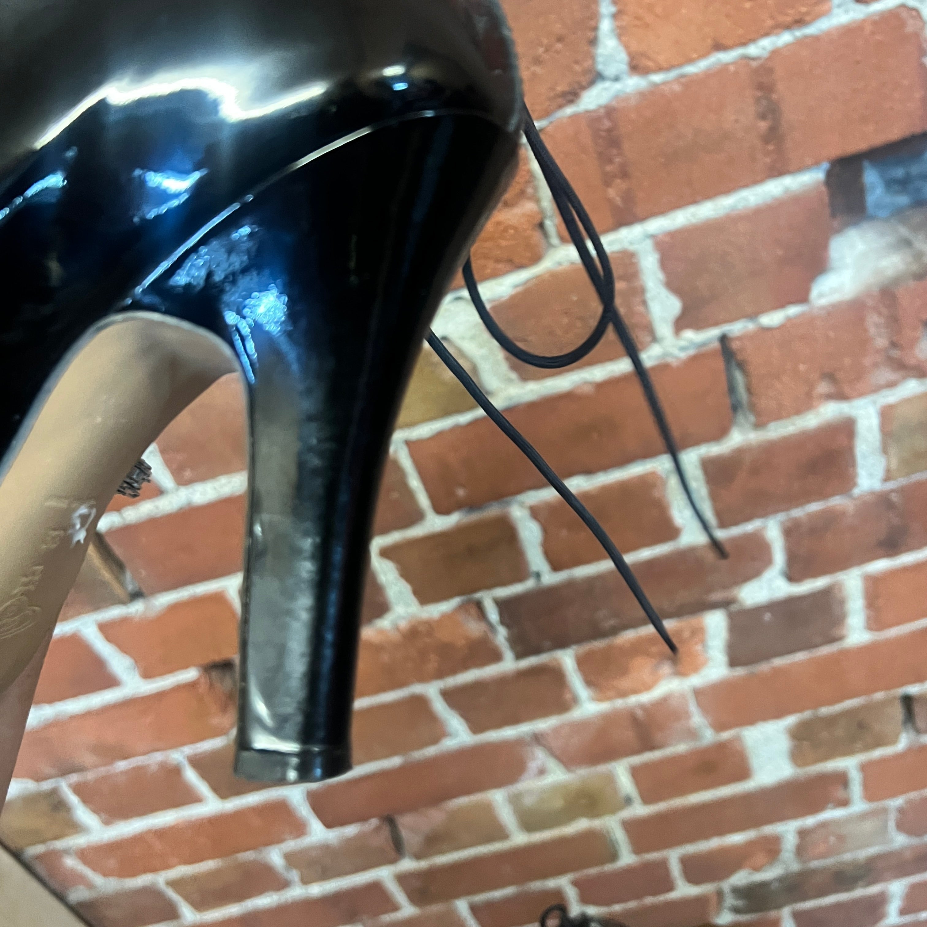 VIVIENNE WESTWOOD patent lace up shoes