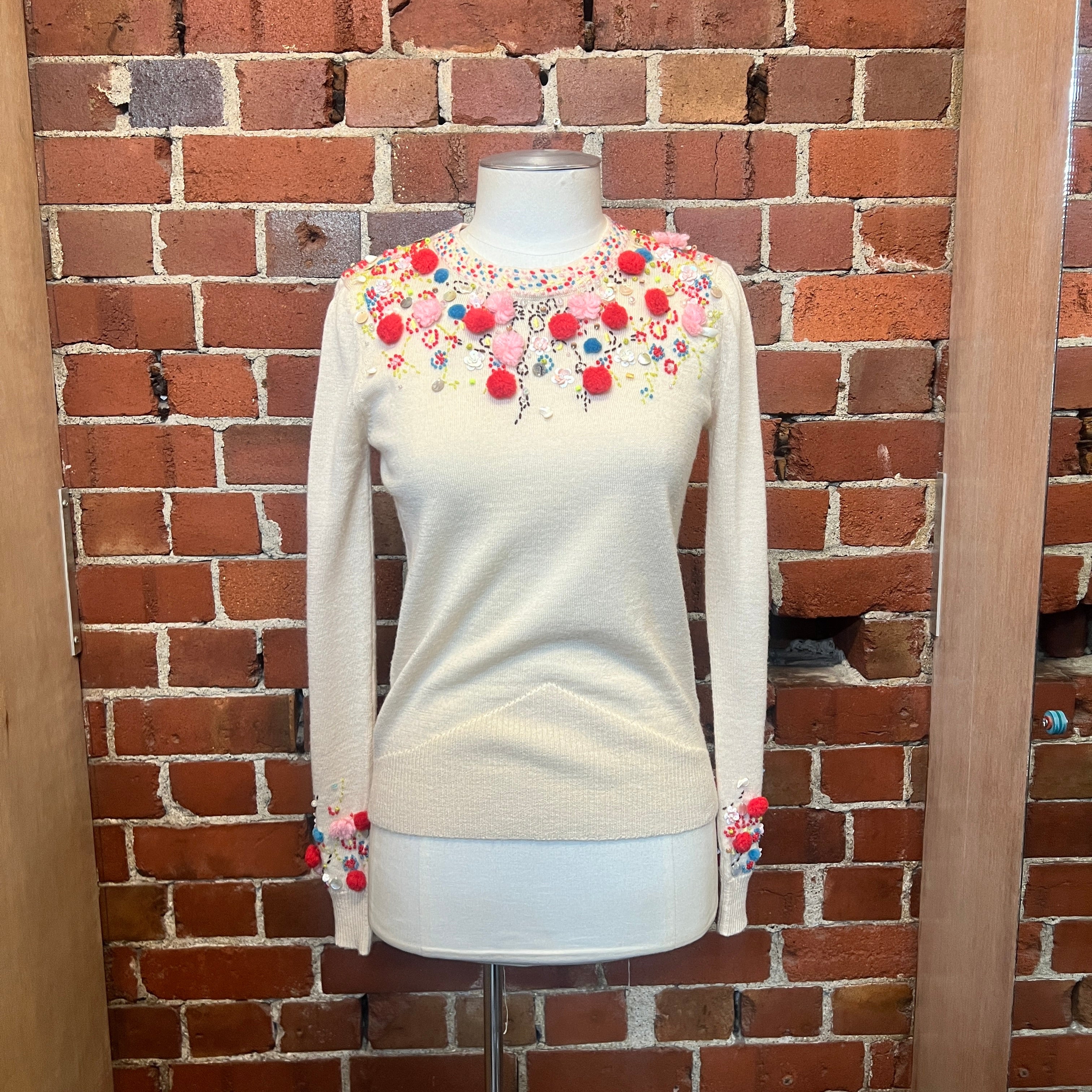 CHRISTIAN LACROIX embellished wool jumper