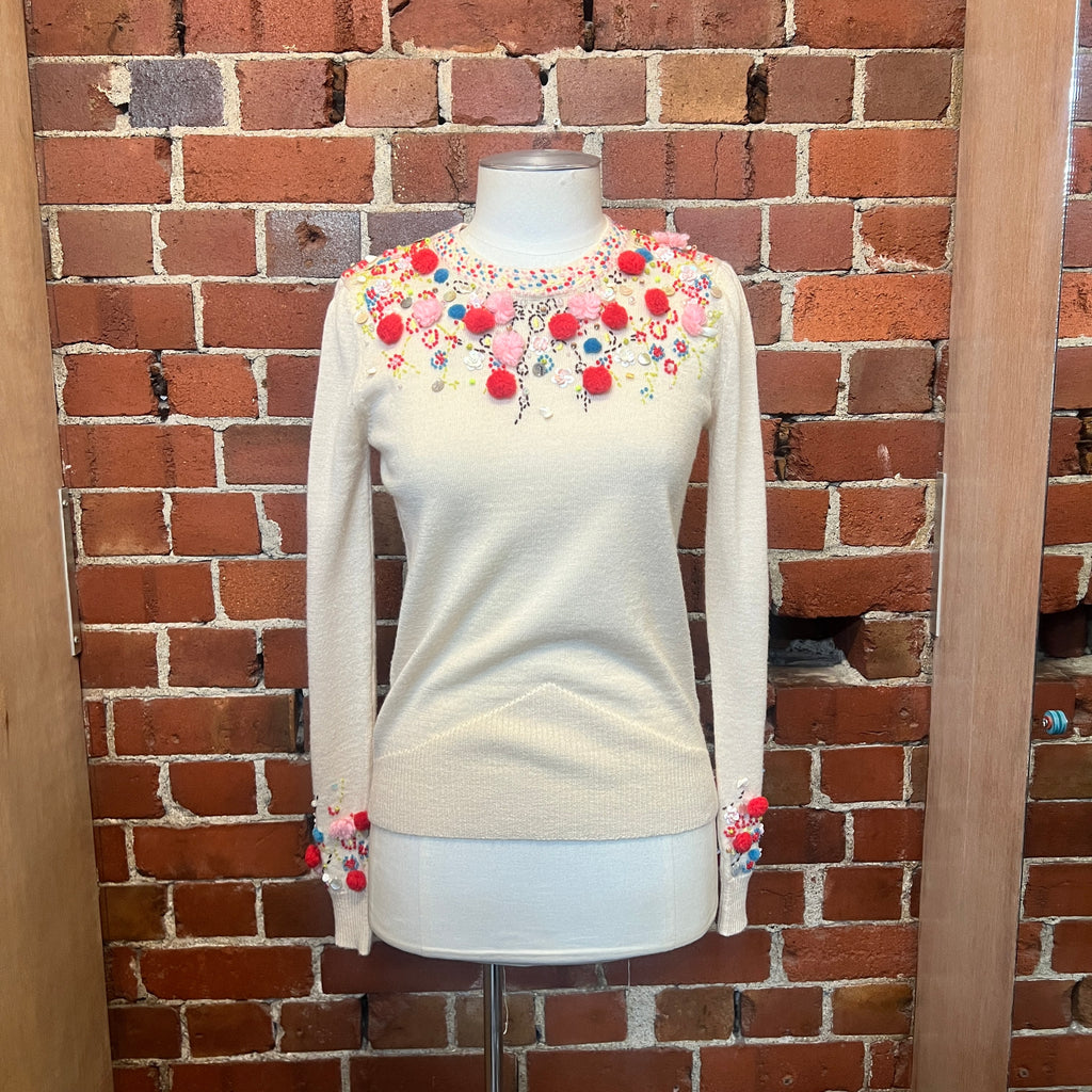 CHRISTIAN LACROIX embellished wool jumper