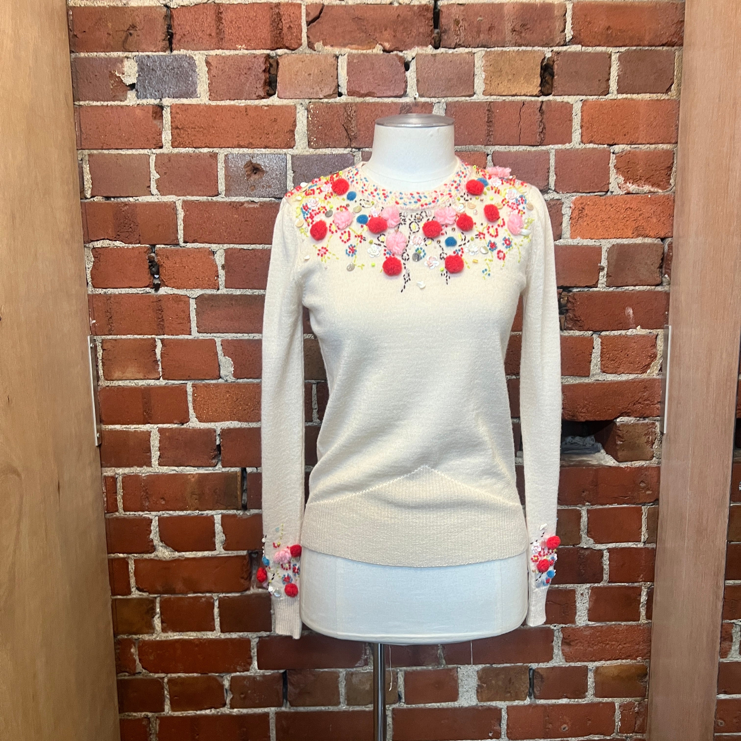 CHRISTIAN LACROIX embellished wool jumper