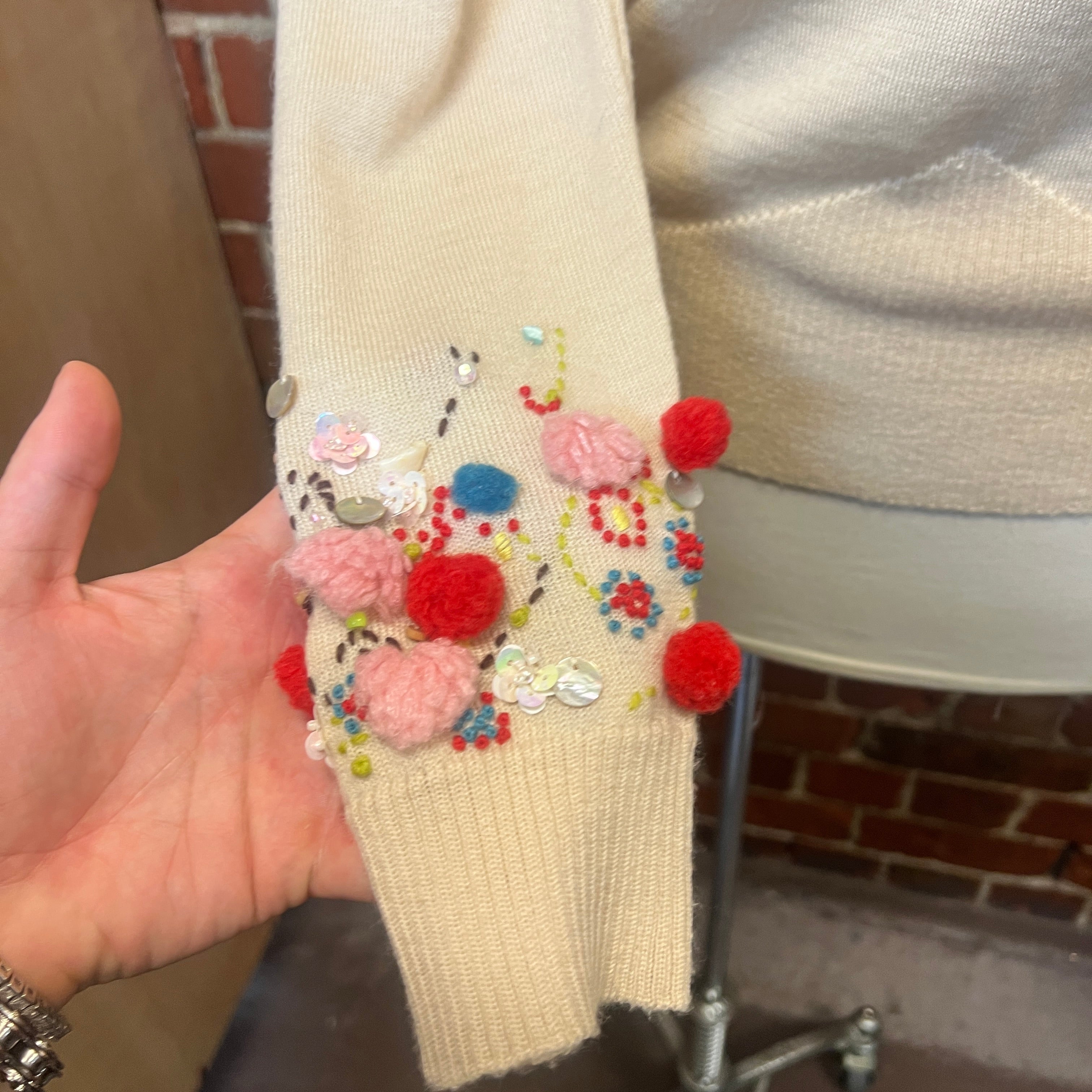 CHRISTIAN LACROIX embellished wool jumper