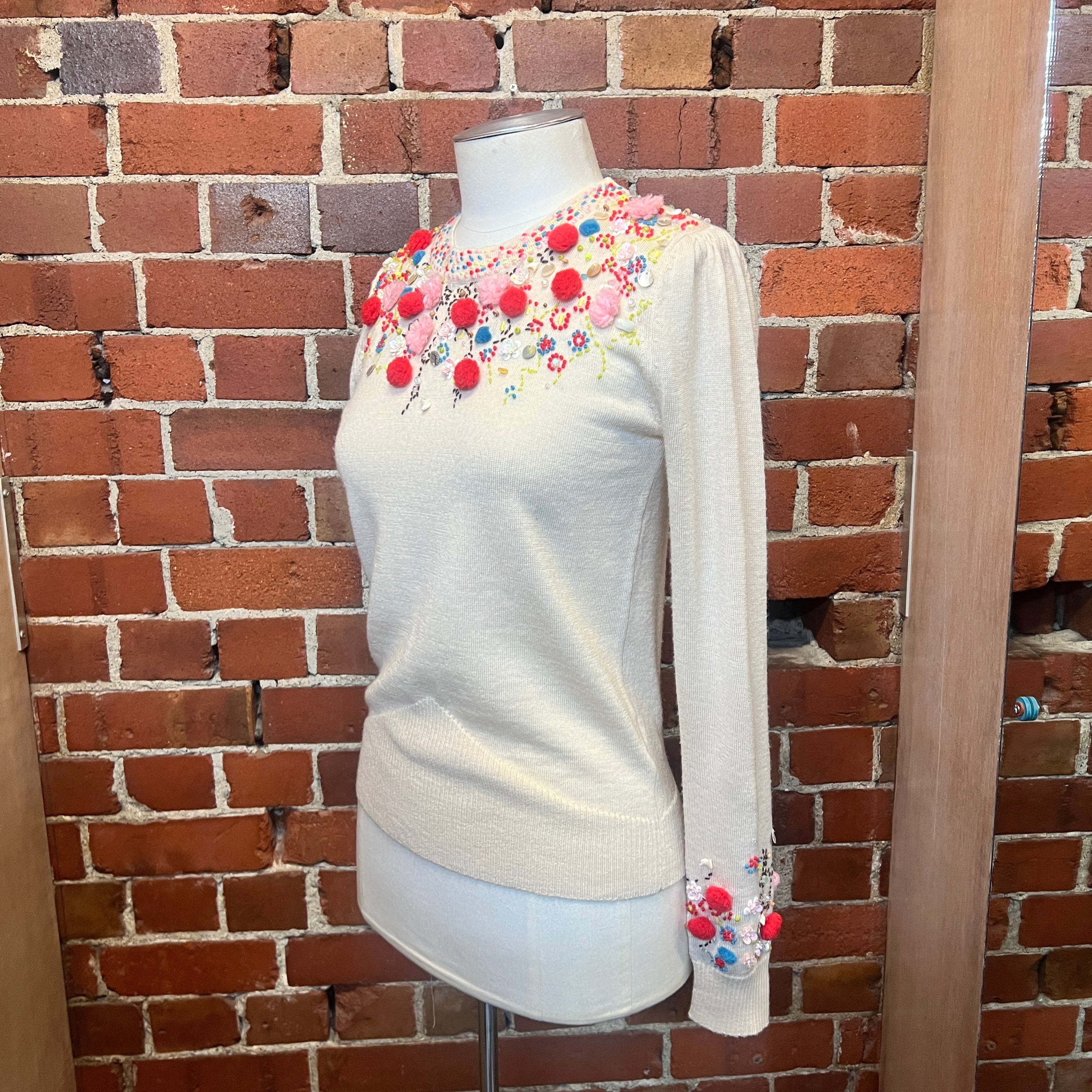 CHRISTIAN LACROIX embellished wool jumper