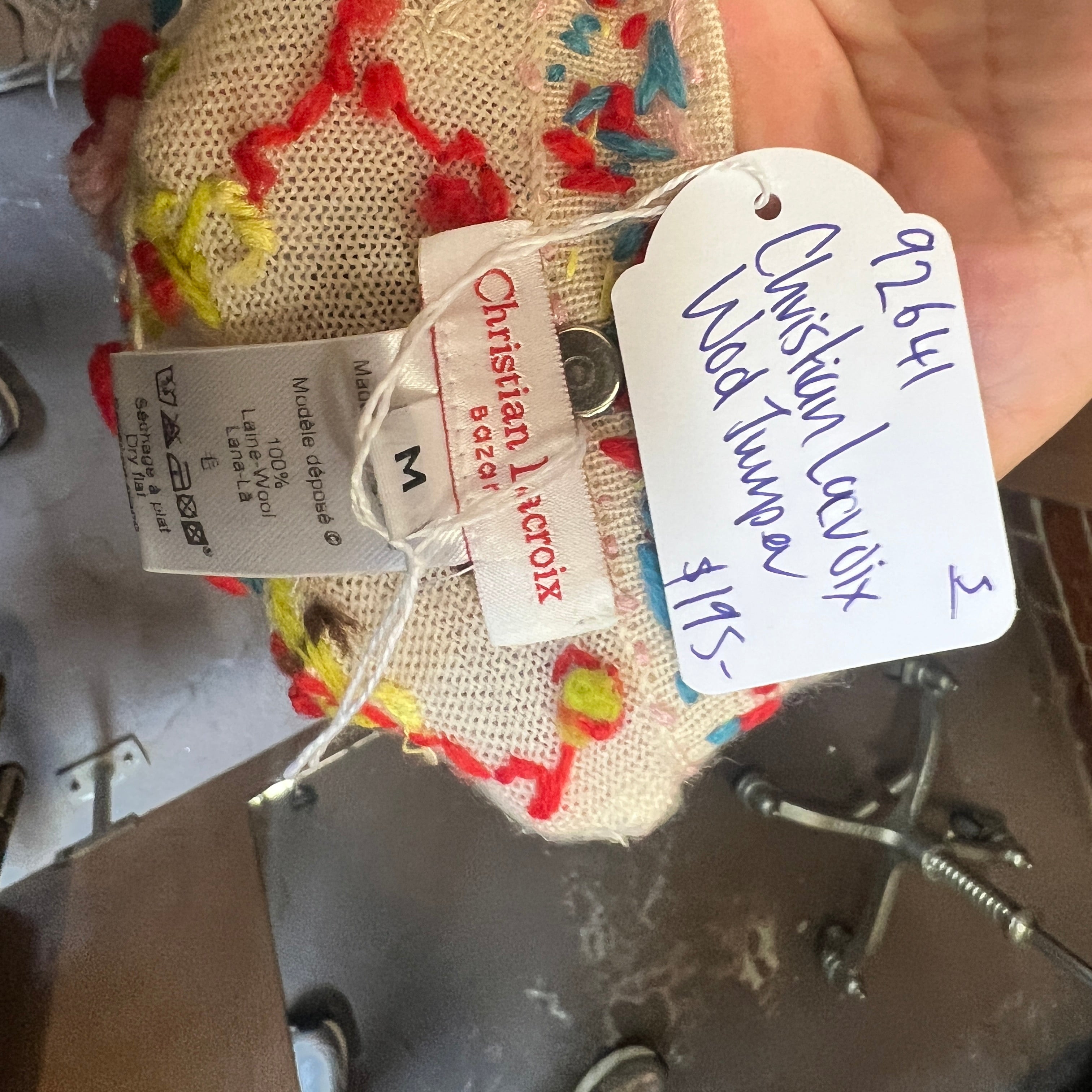 CHRISTIAN LACROIX embellished wool jumper