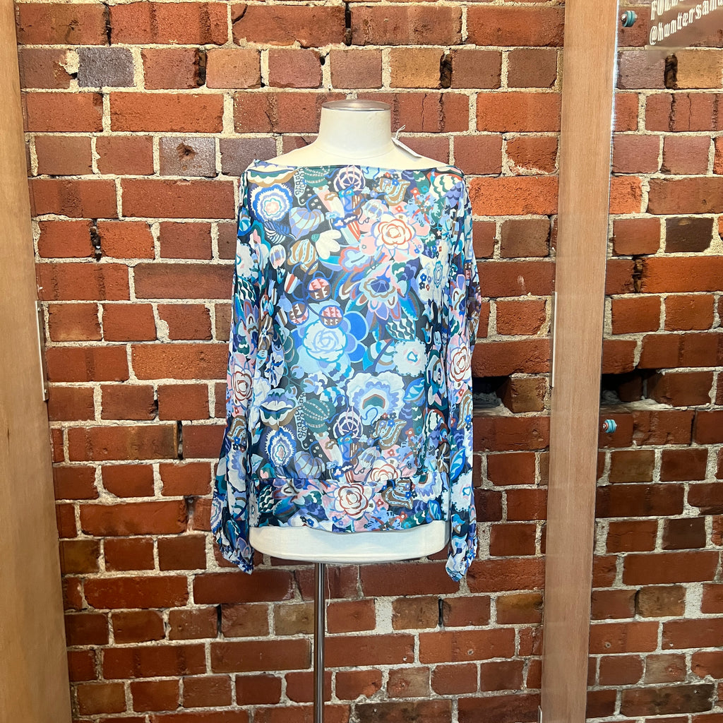 HELEN CHERRY silk top