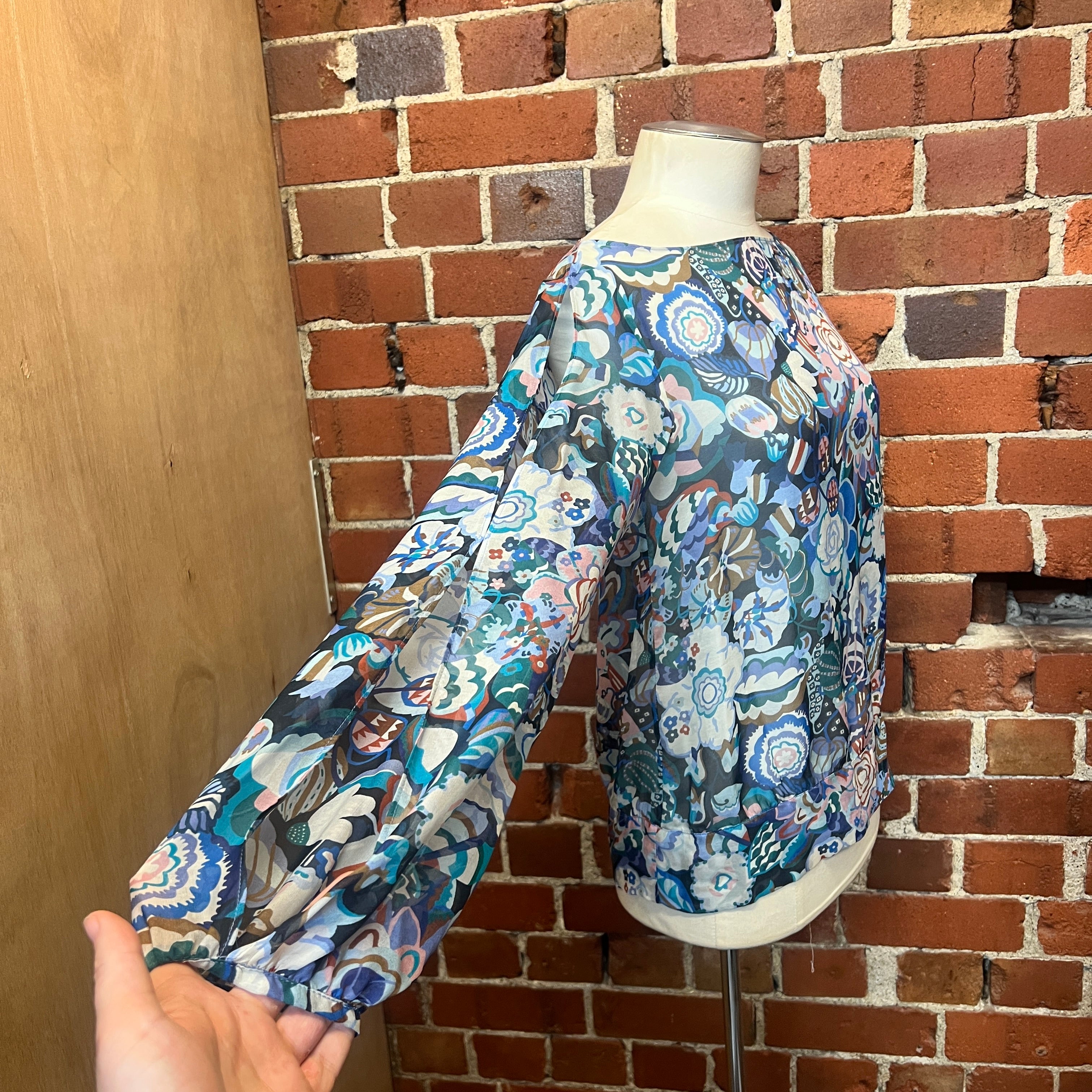 HELEN CHERRY silk top