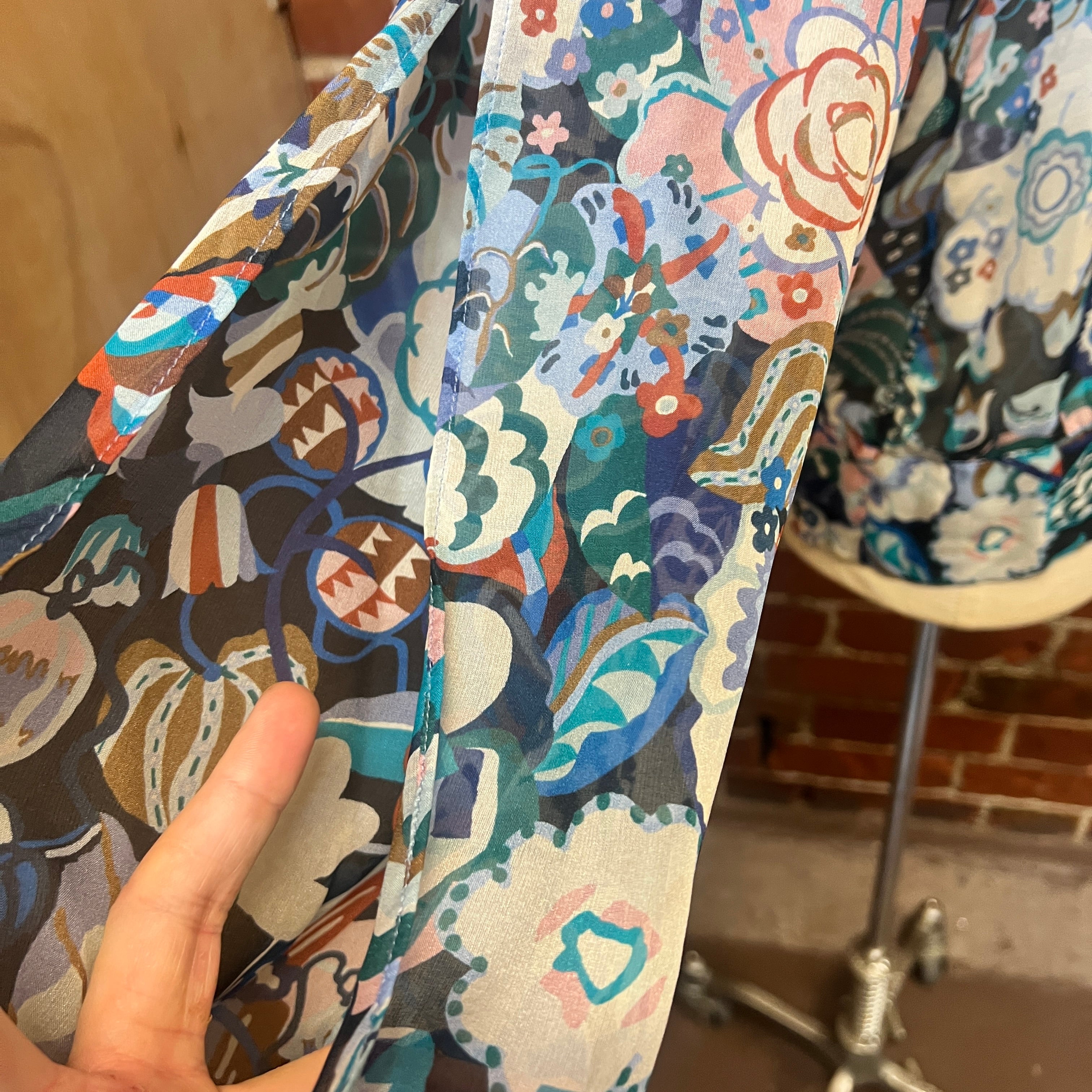 HELEN CHERRY silk top