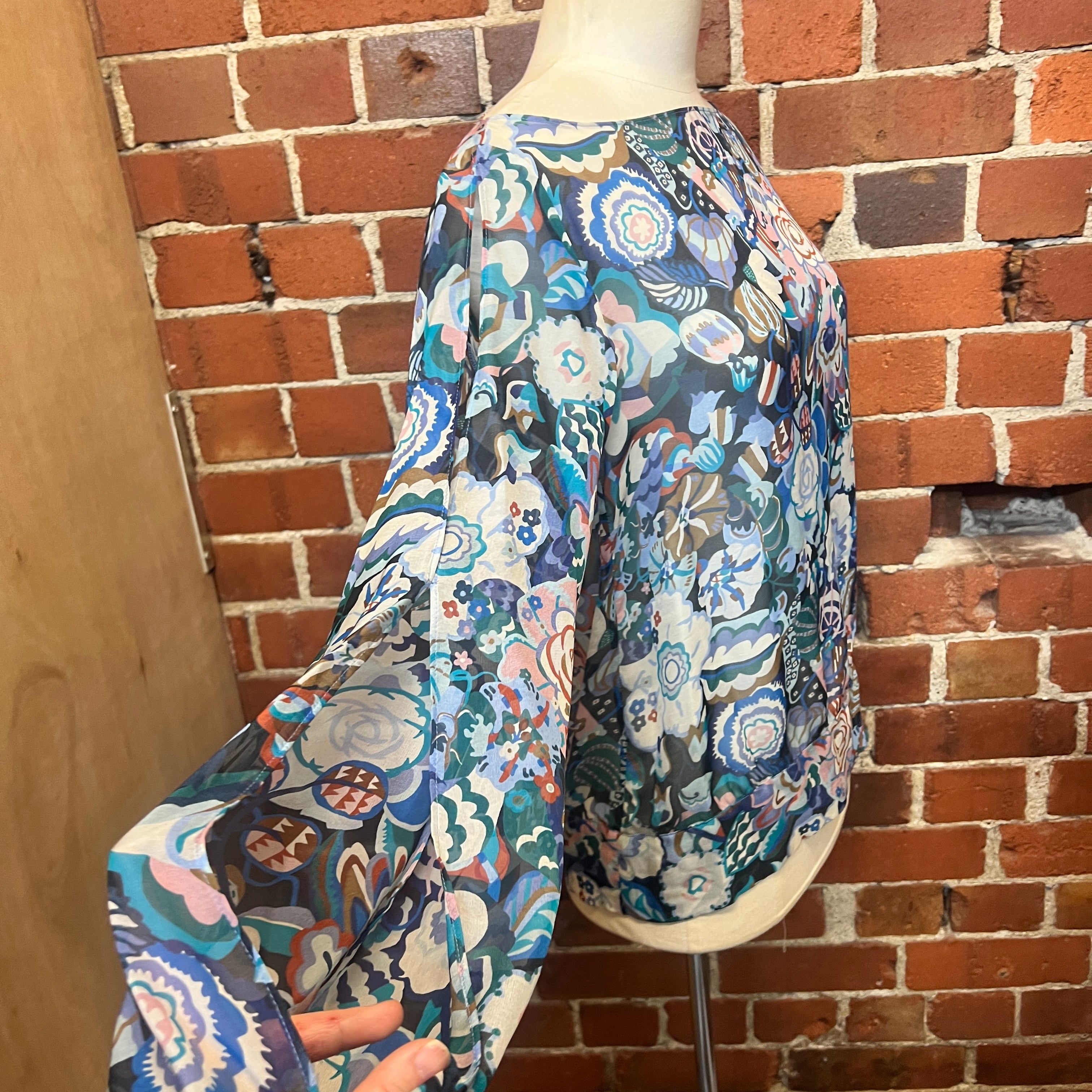 HELEN CHERRY silk top