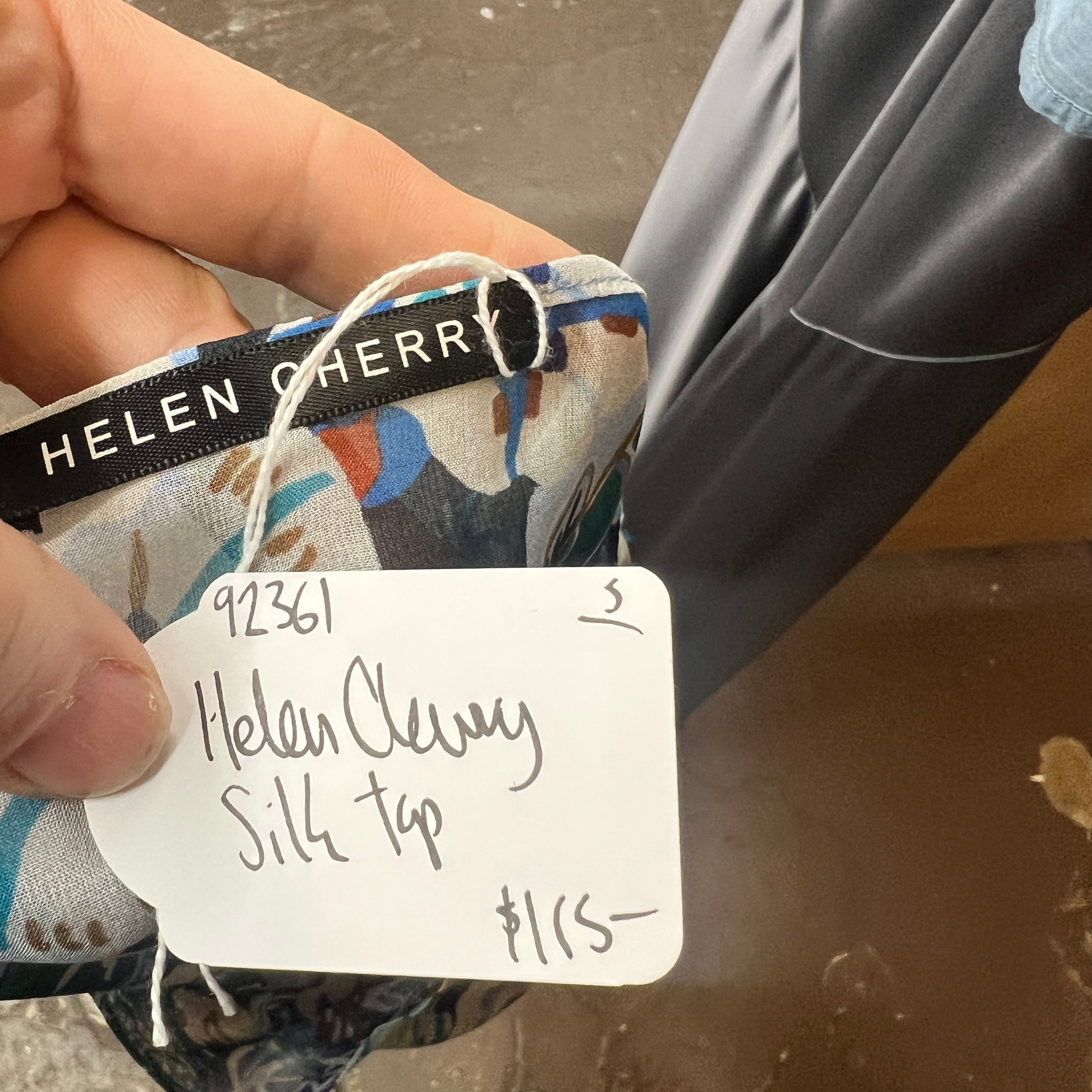 HELEN CHERRY silk top