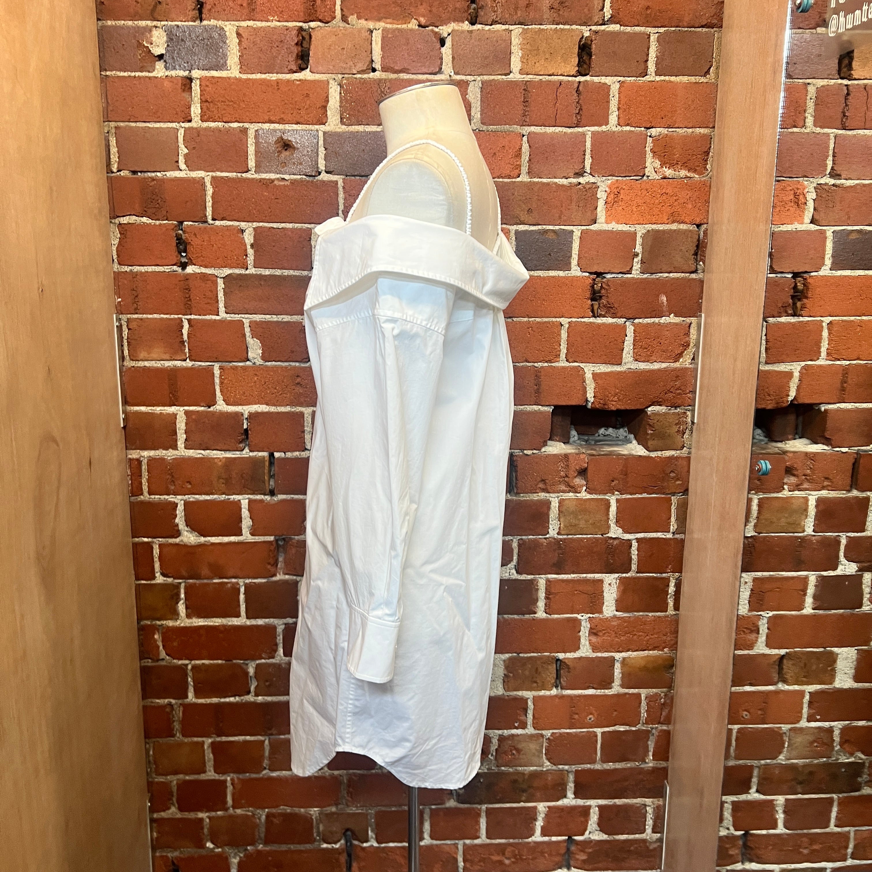 ALEXANDER WANG off the shoulder shirt dress