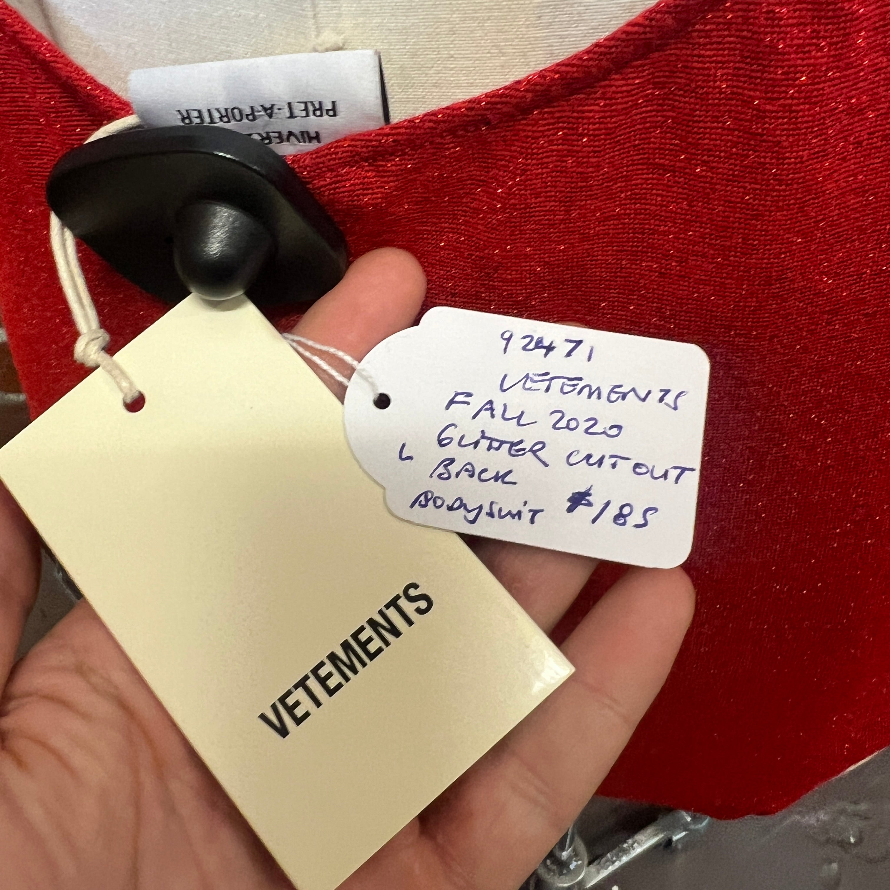 VETEMENTS backless bodysuit