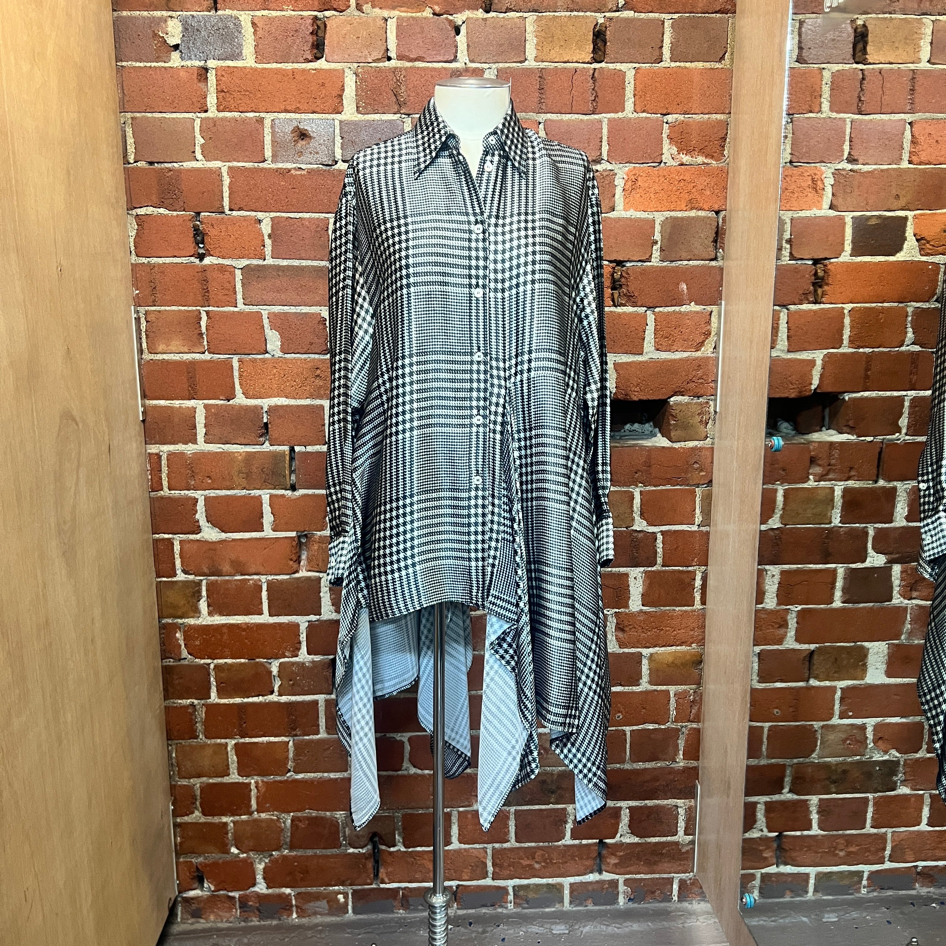 MARTIN MARGILEA MM6 houndstooth printed shirt