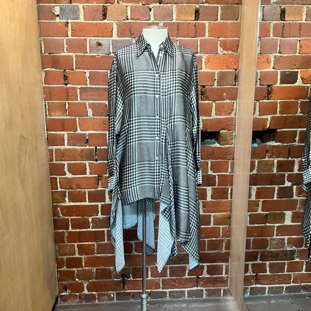 MARTIN MARGILEA MM6 houndstooth printed shirt