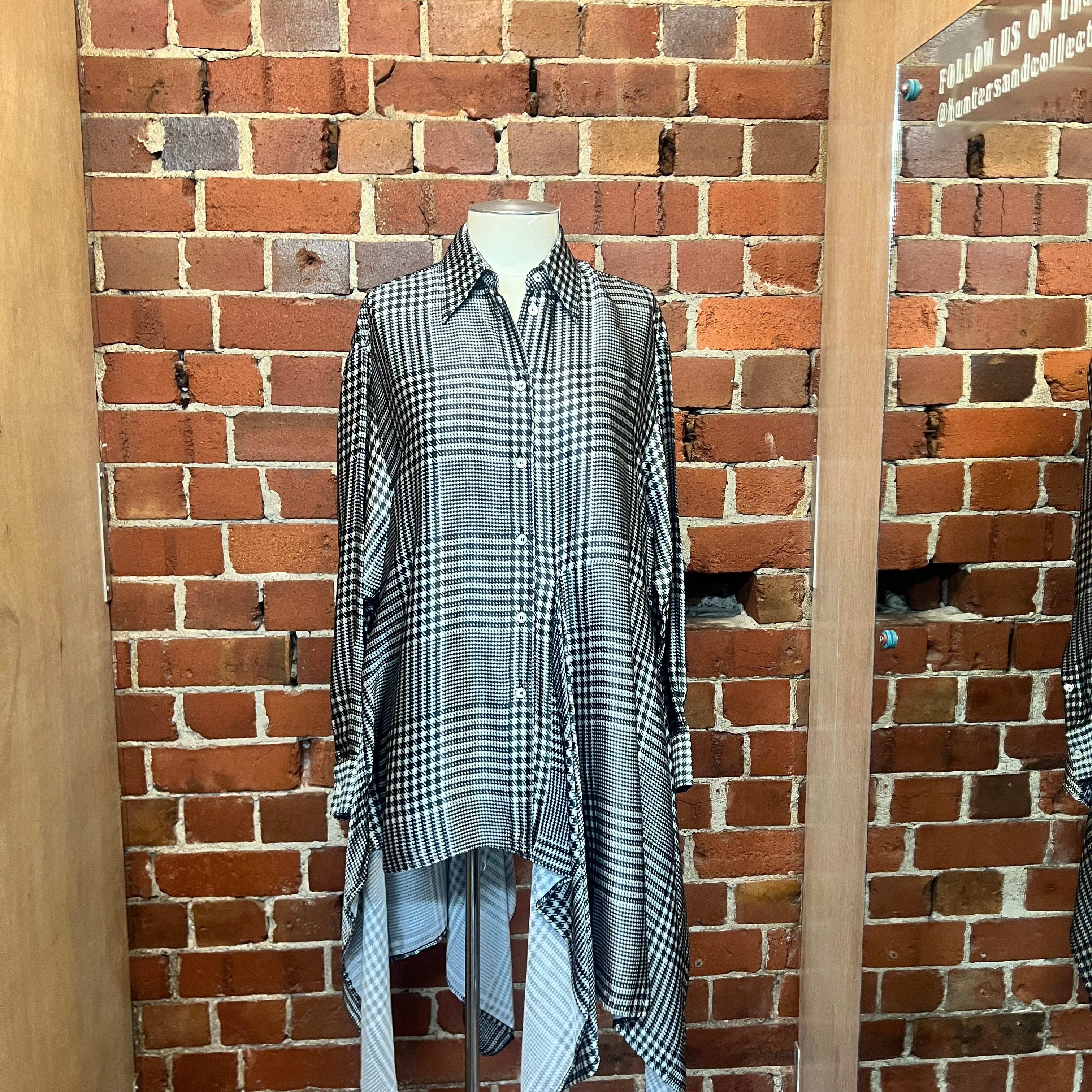 MARTIN MARGILEA MM6 houndstooth printed shirt