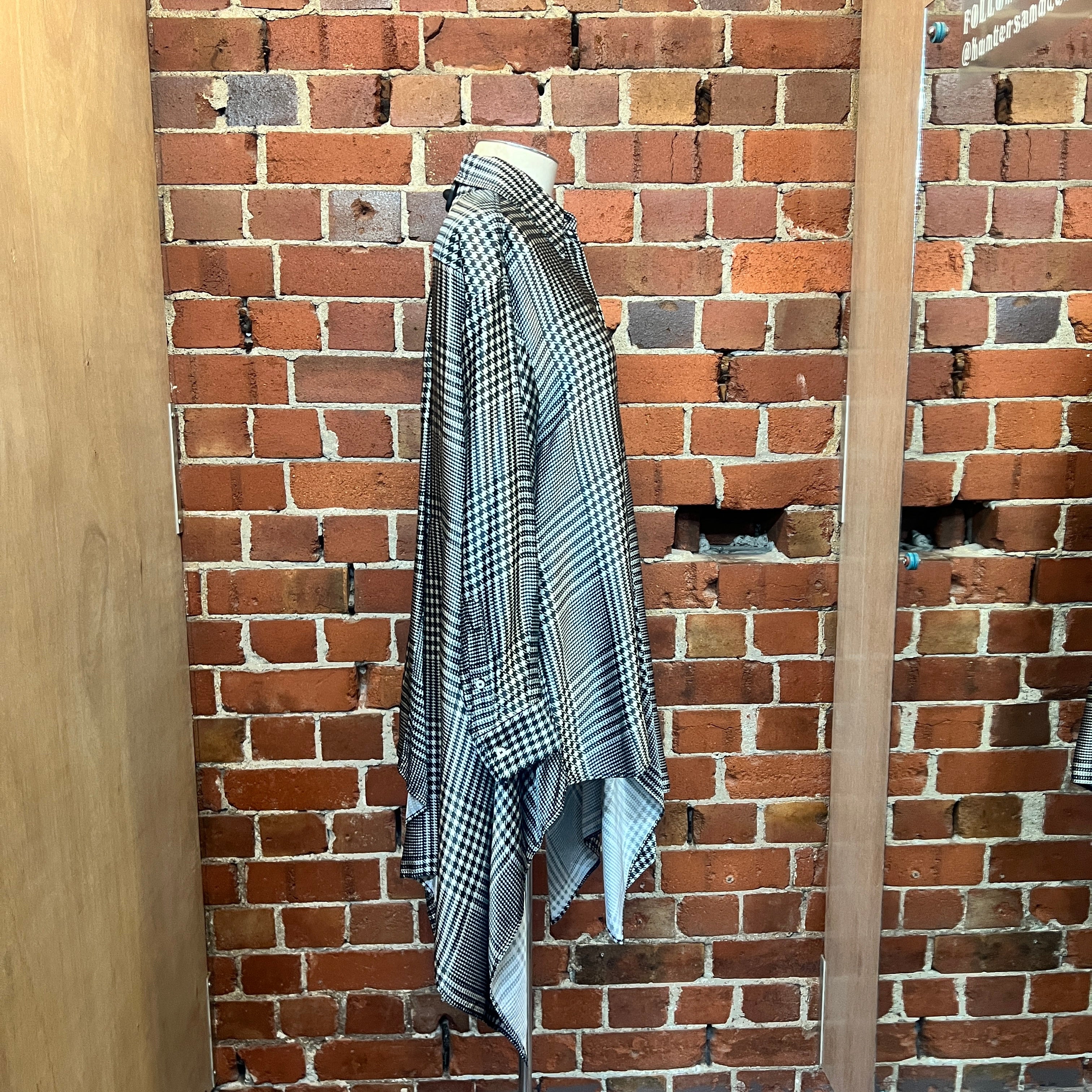 MARTIN MARGILEA MM6 houndstooth printed shirt