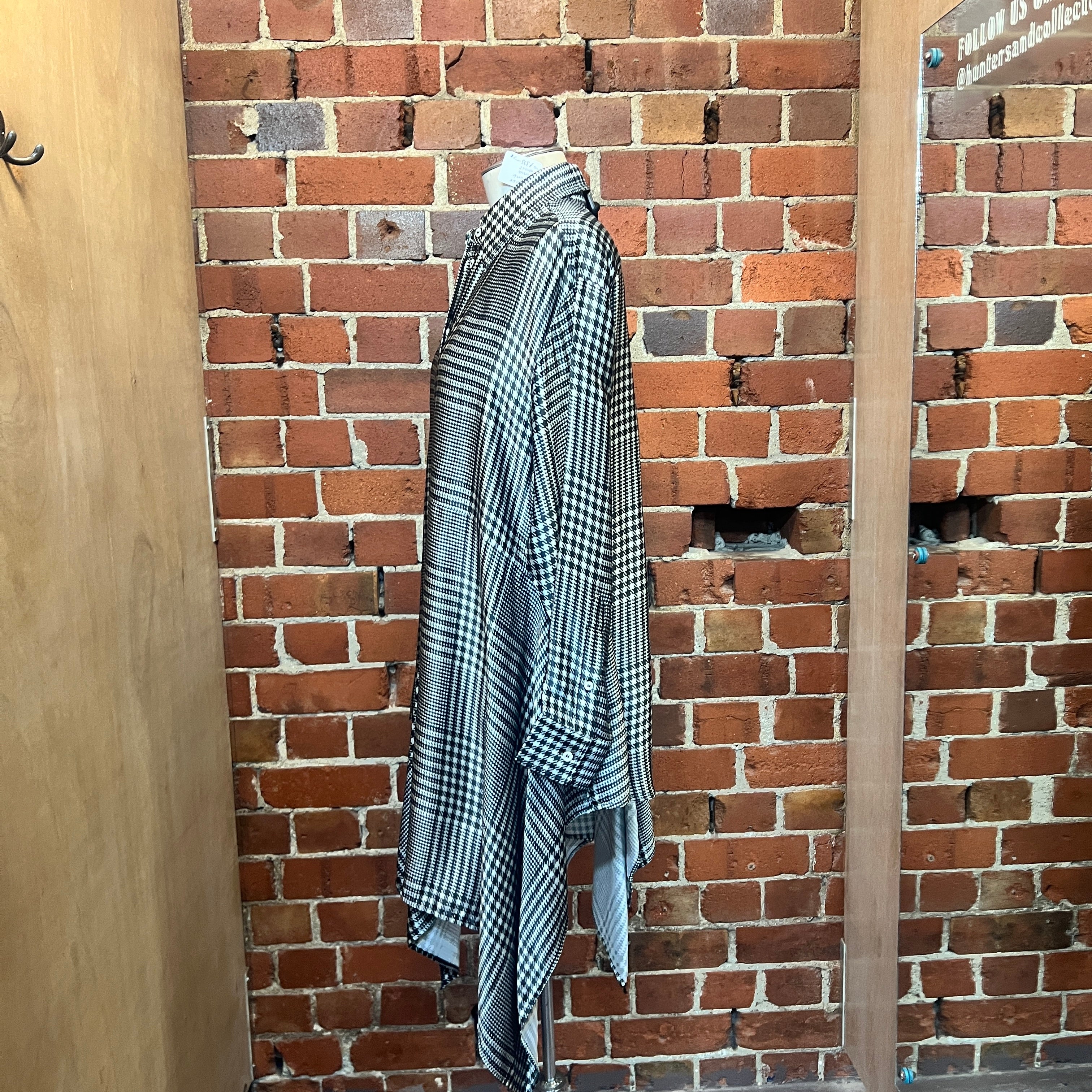 MARTIN MARGILEA MM6 houndstooth printed shirt