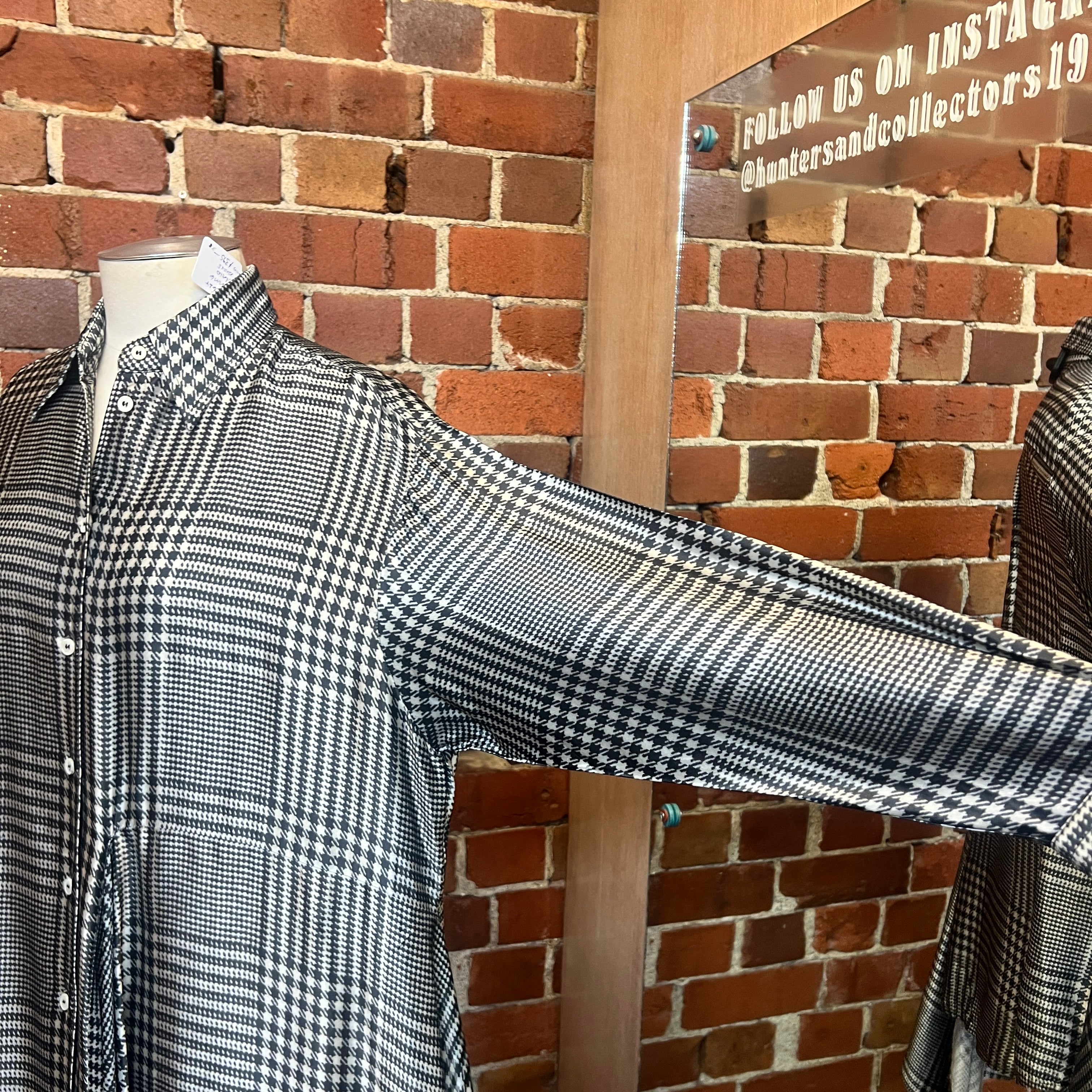 MARTIN MARGILEA MM6 houndstooth printed shirt