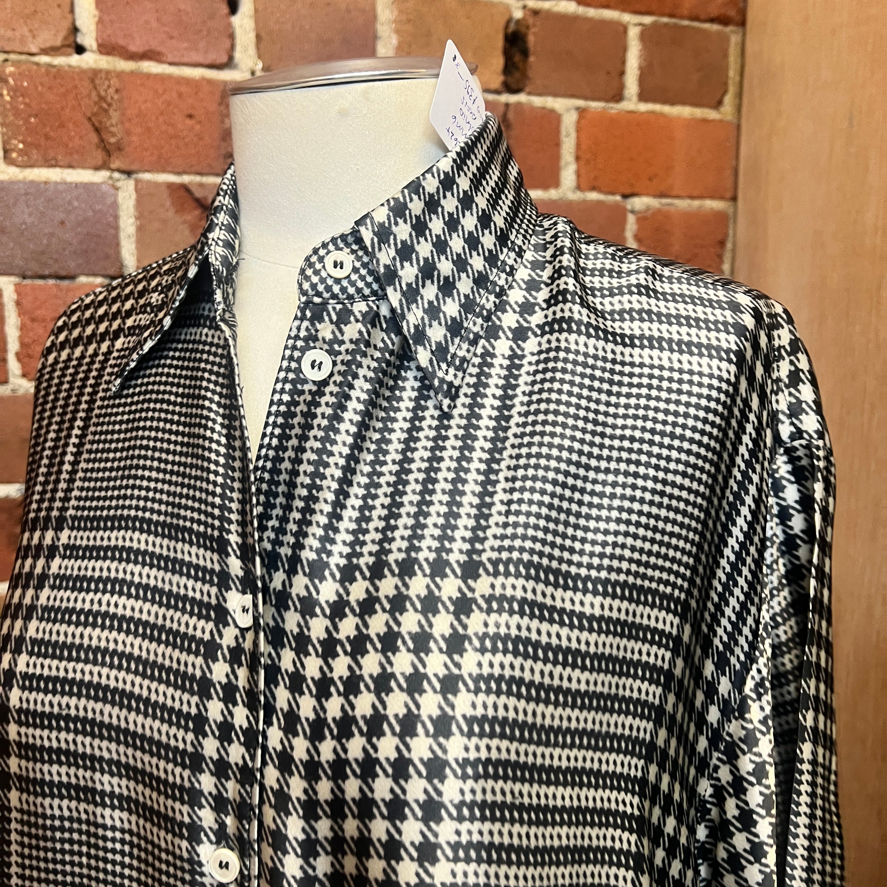 MARTIN MARGILEA MM6 houndstooth printed shirt