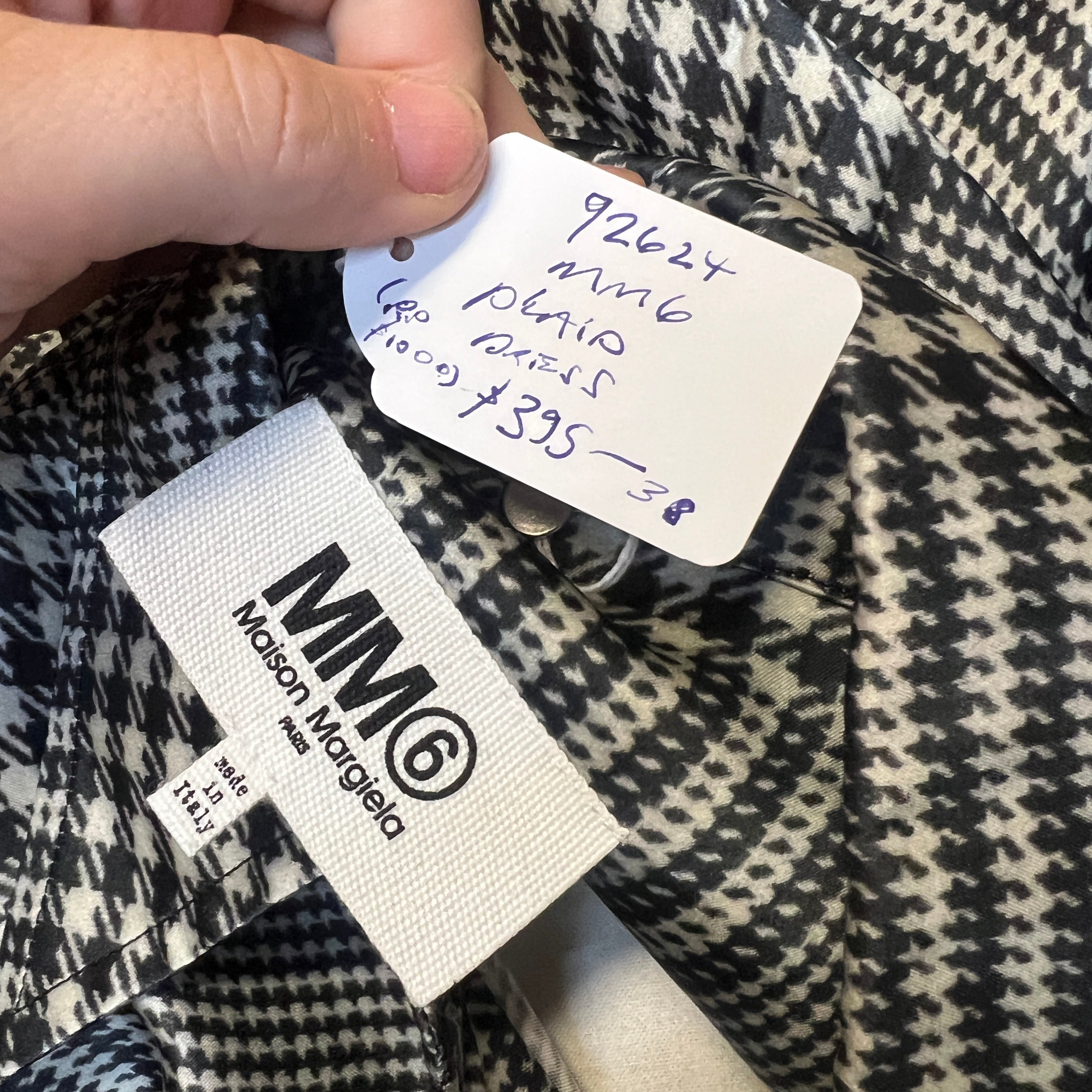 MARTIN MARGILEA MM6 houndstooth printed shirt