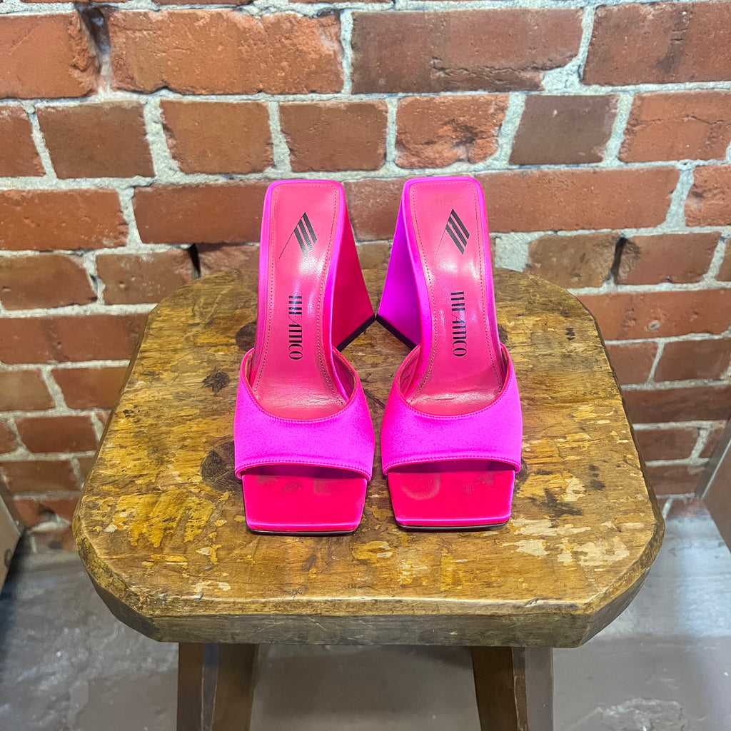 THE ATTICO satin mules 36