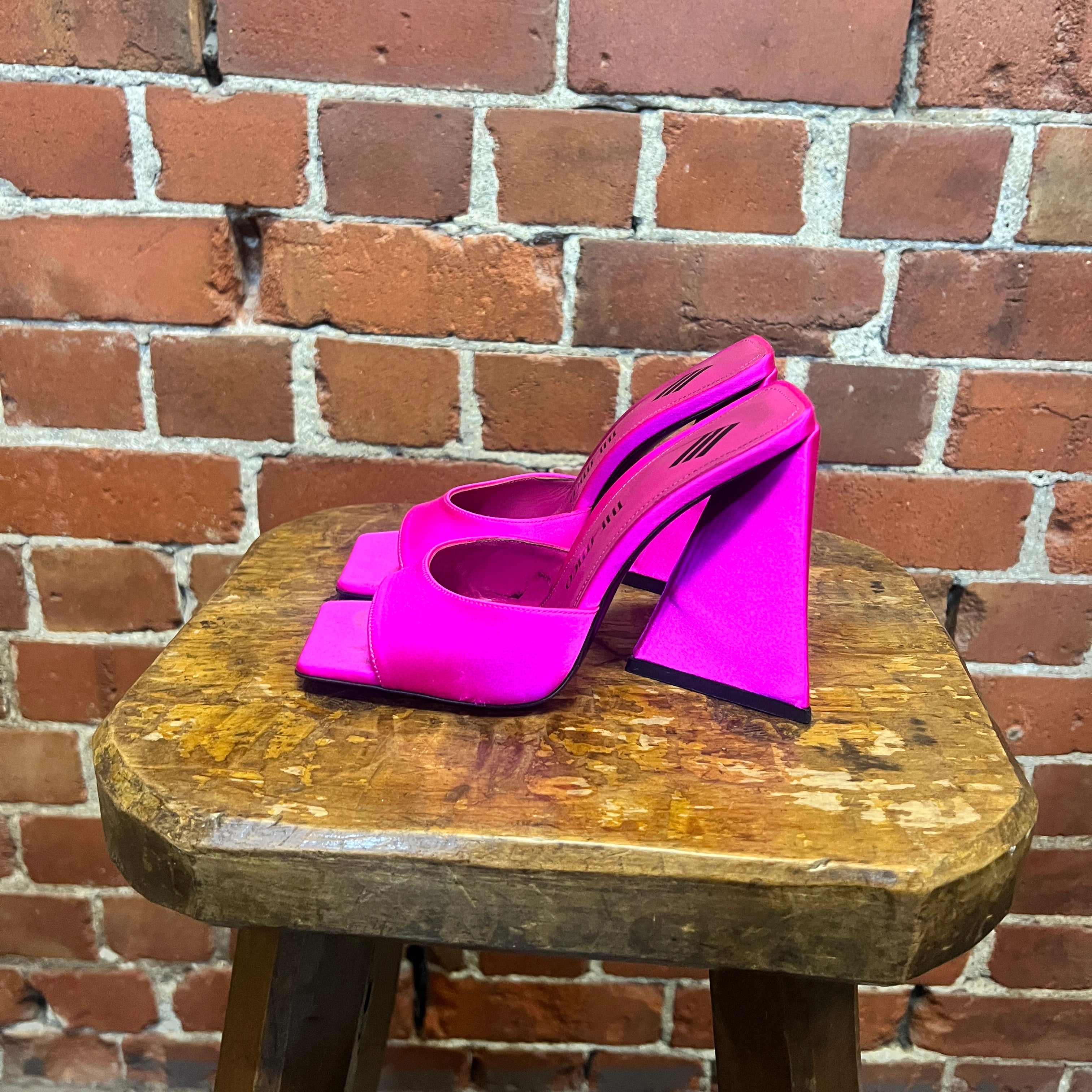 THE ATTICO satin mules 36