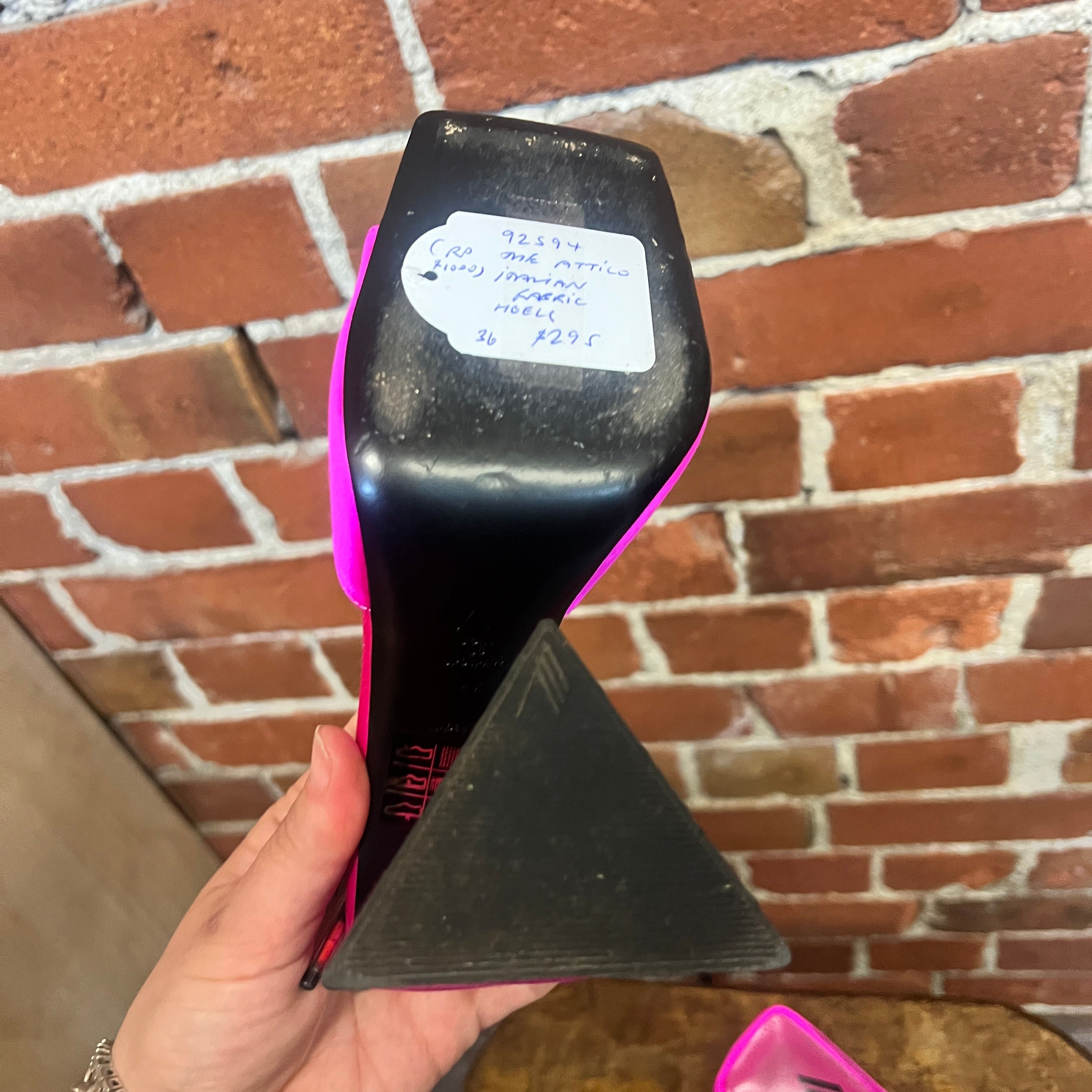 THE ATTICO satin mules 36