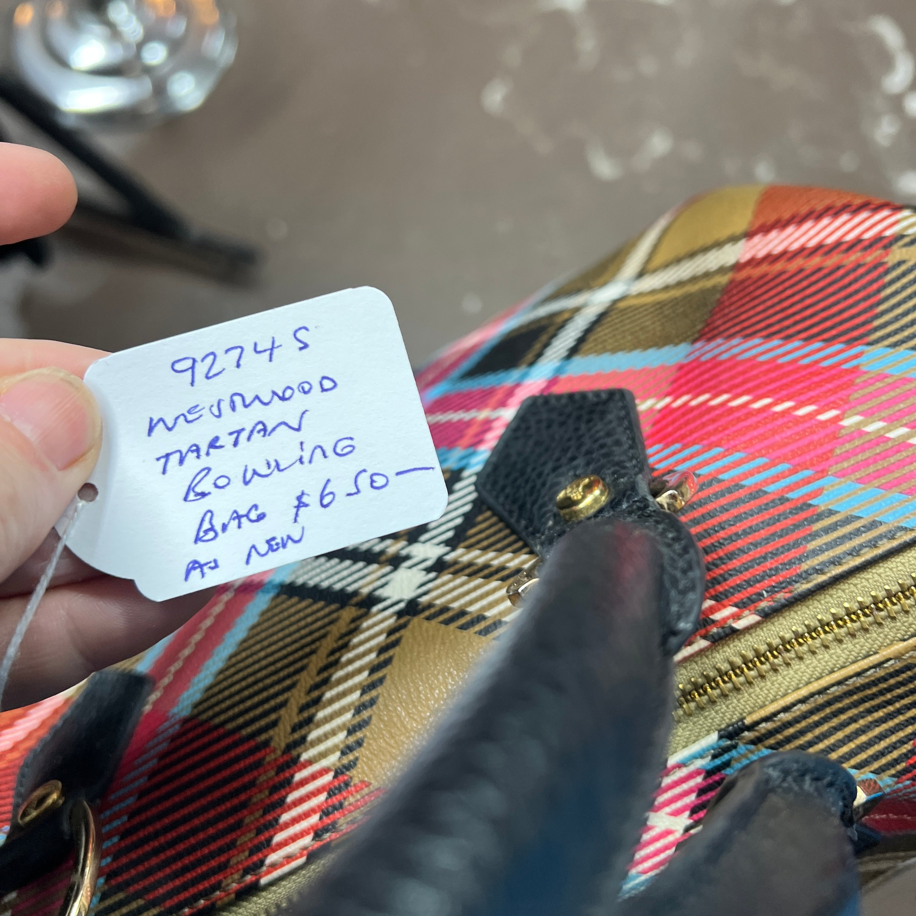 VIVIENNE WESTWOOD tartan go bag