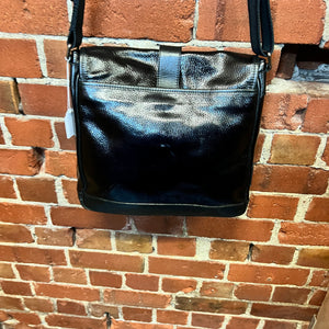 DOLCE AND GABBANA patent leather satchel bag