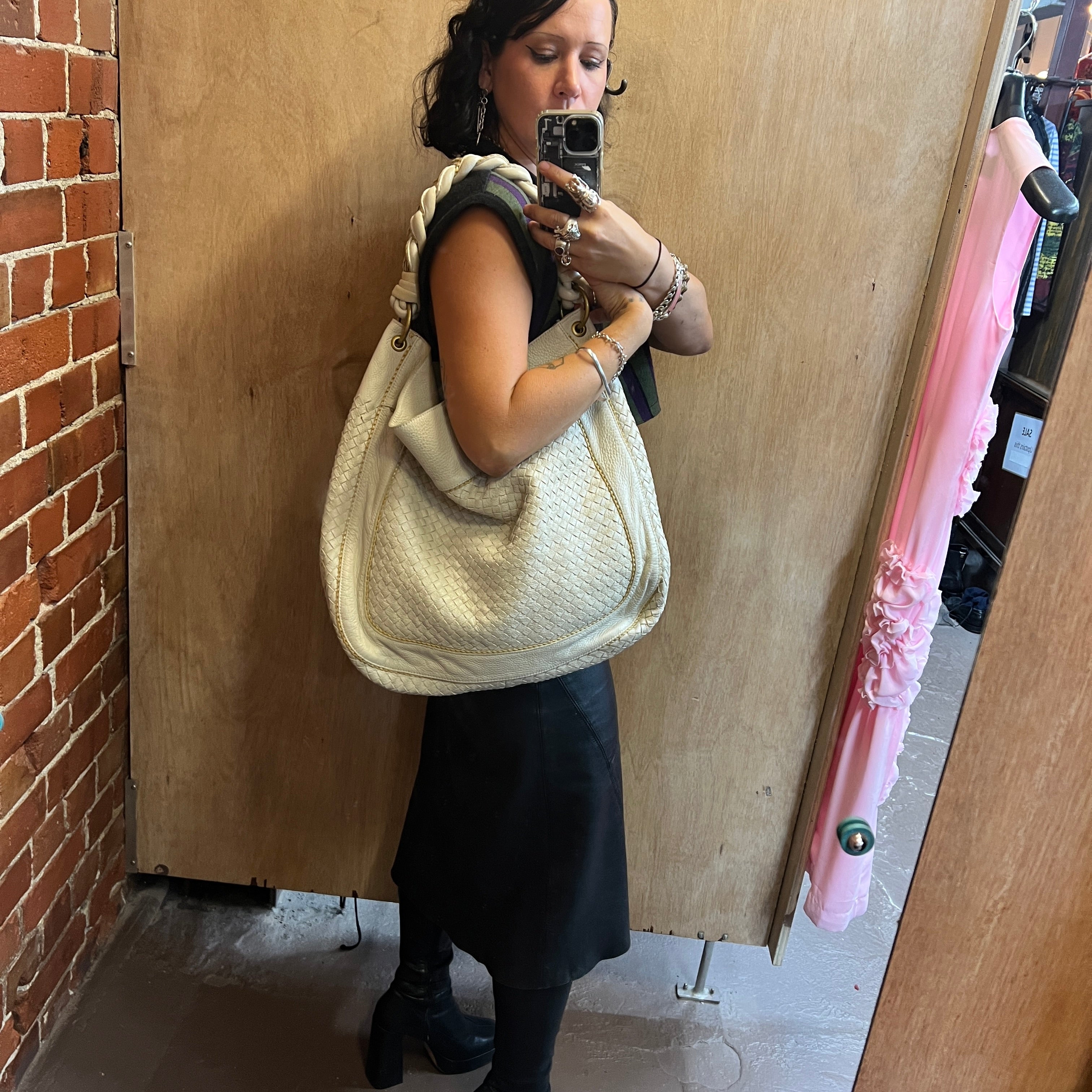 BOTTEGA VENETA Intrecciato Hobo Shoulder Bag