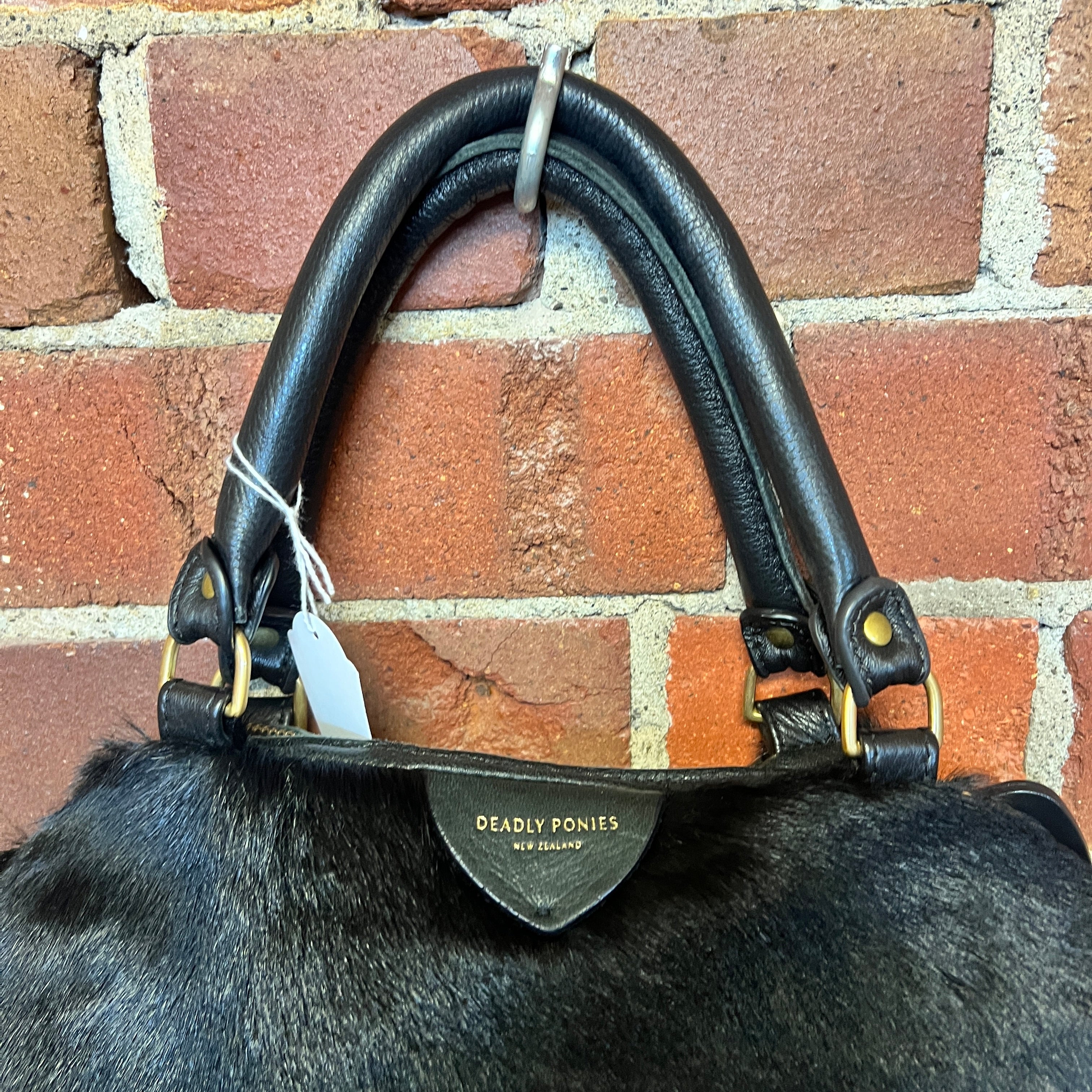 DEADLY PONIES hide and leather handbag