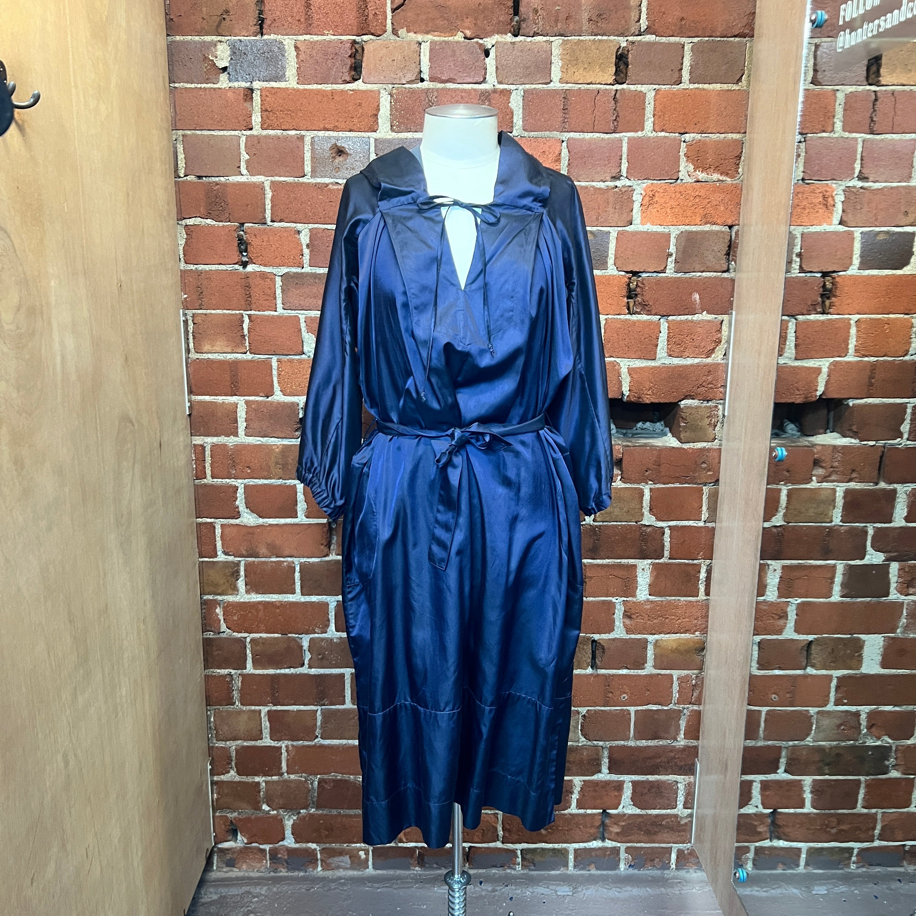 VIVIENNE WESTWOOD polished cotton hooded dress