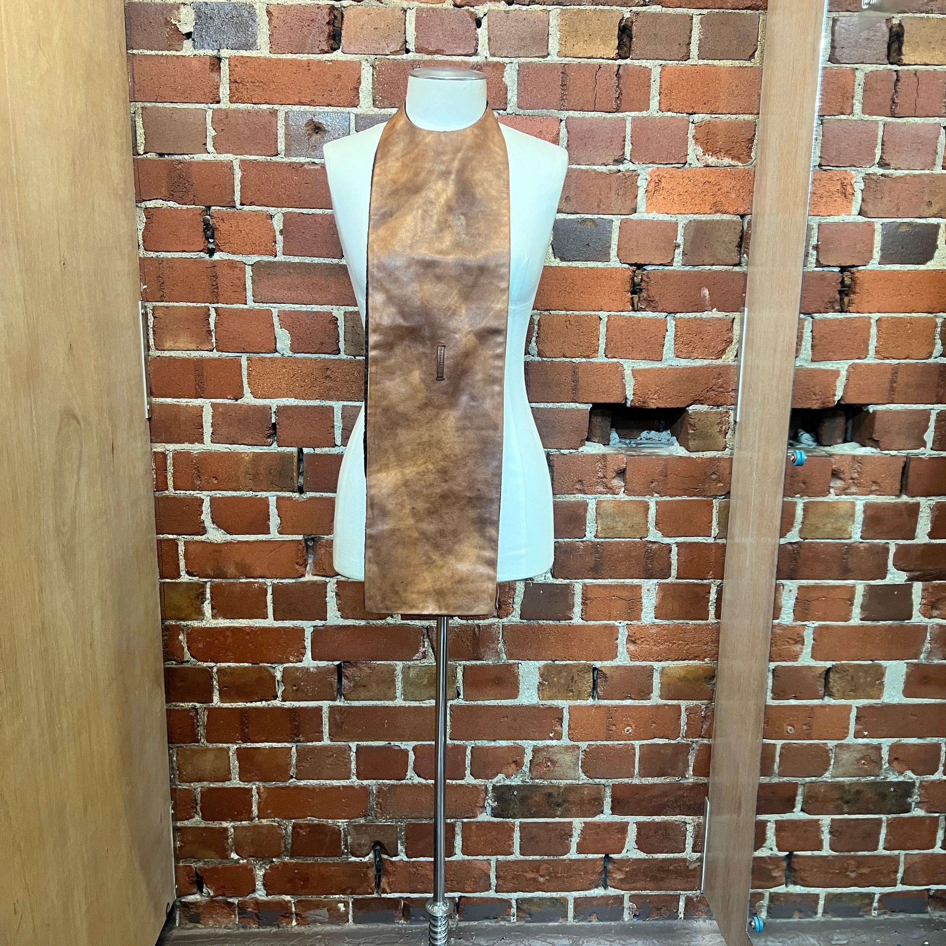 MARTIN MARGIELA 2002 leather bib front piece