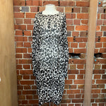 ZAMBESI leopard silk dress