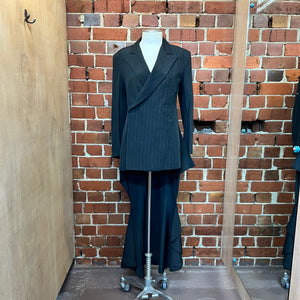 YOHJI YAMAMOTO Pinstripe wool and silk jacket