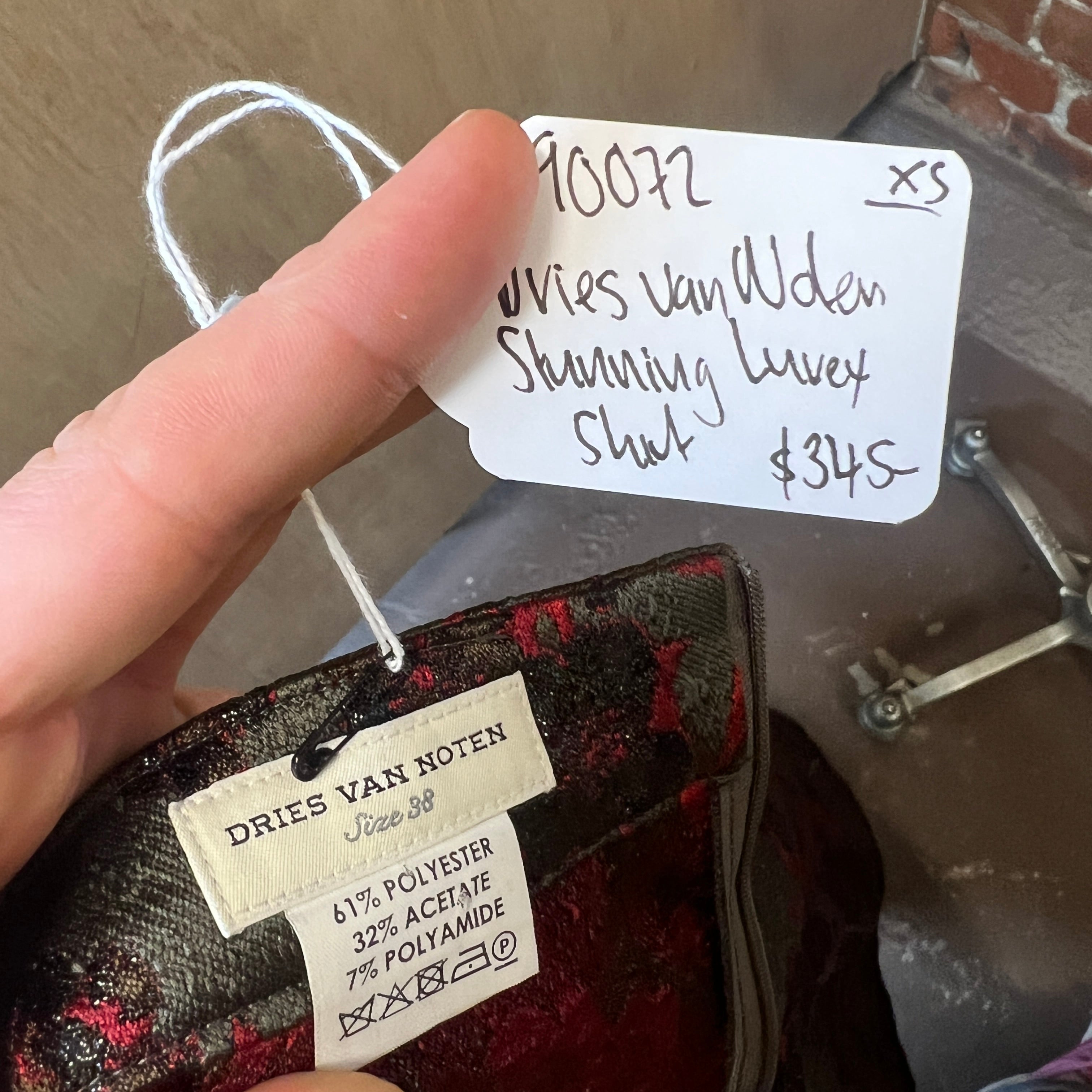 DRIES VAN NOTEN tapestry style skirt