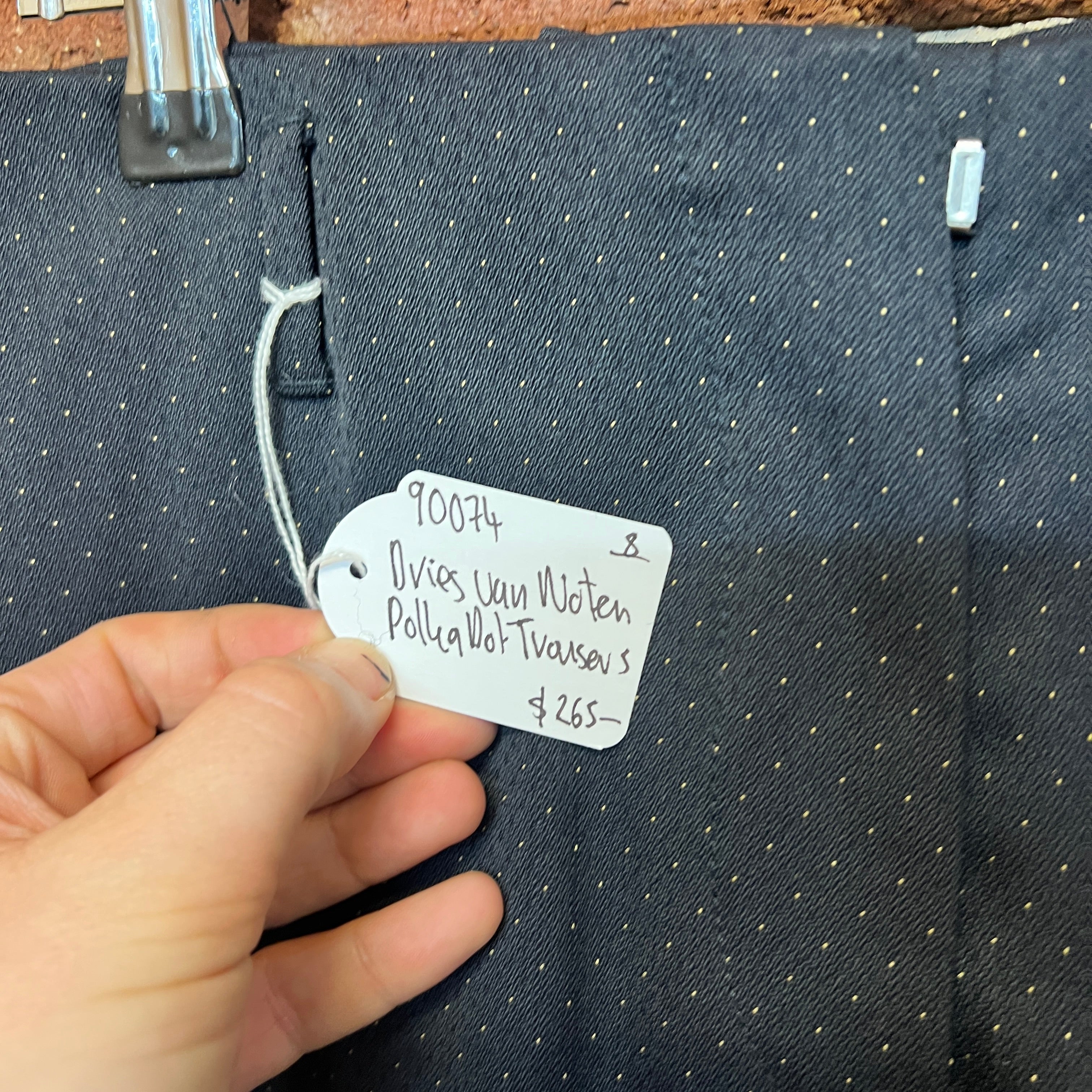 DRIES VAN NOTEN polka dot trousers