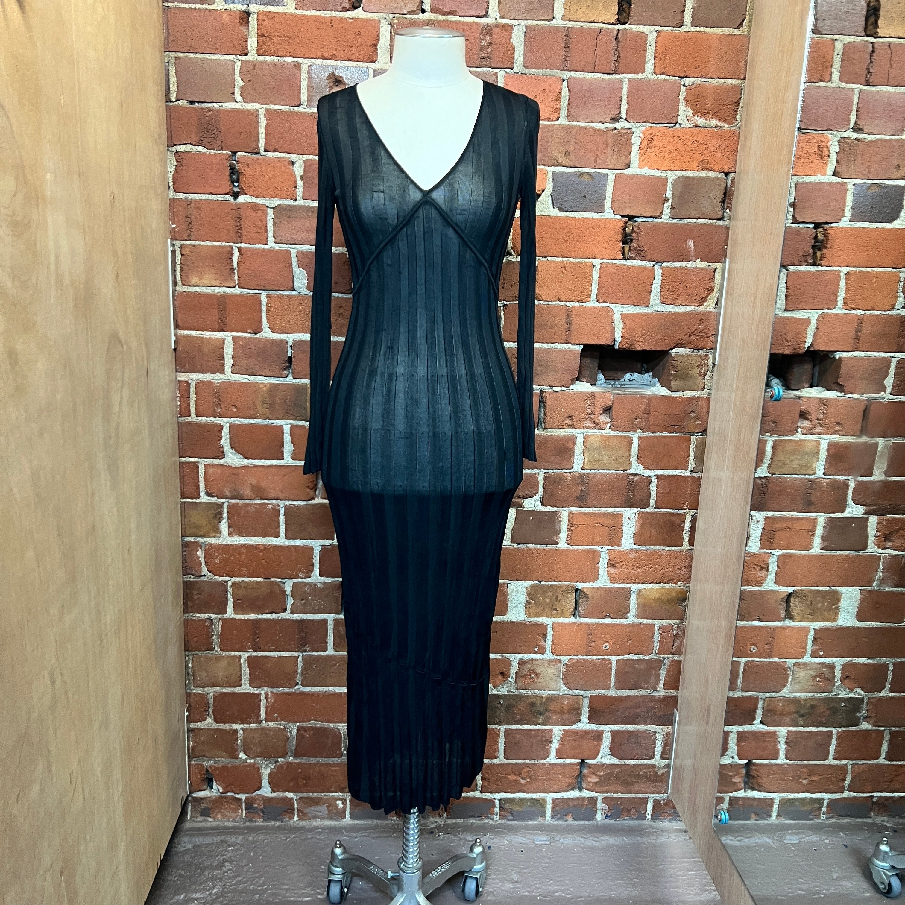 Designer ribbed dress