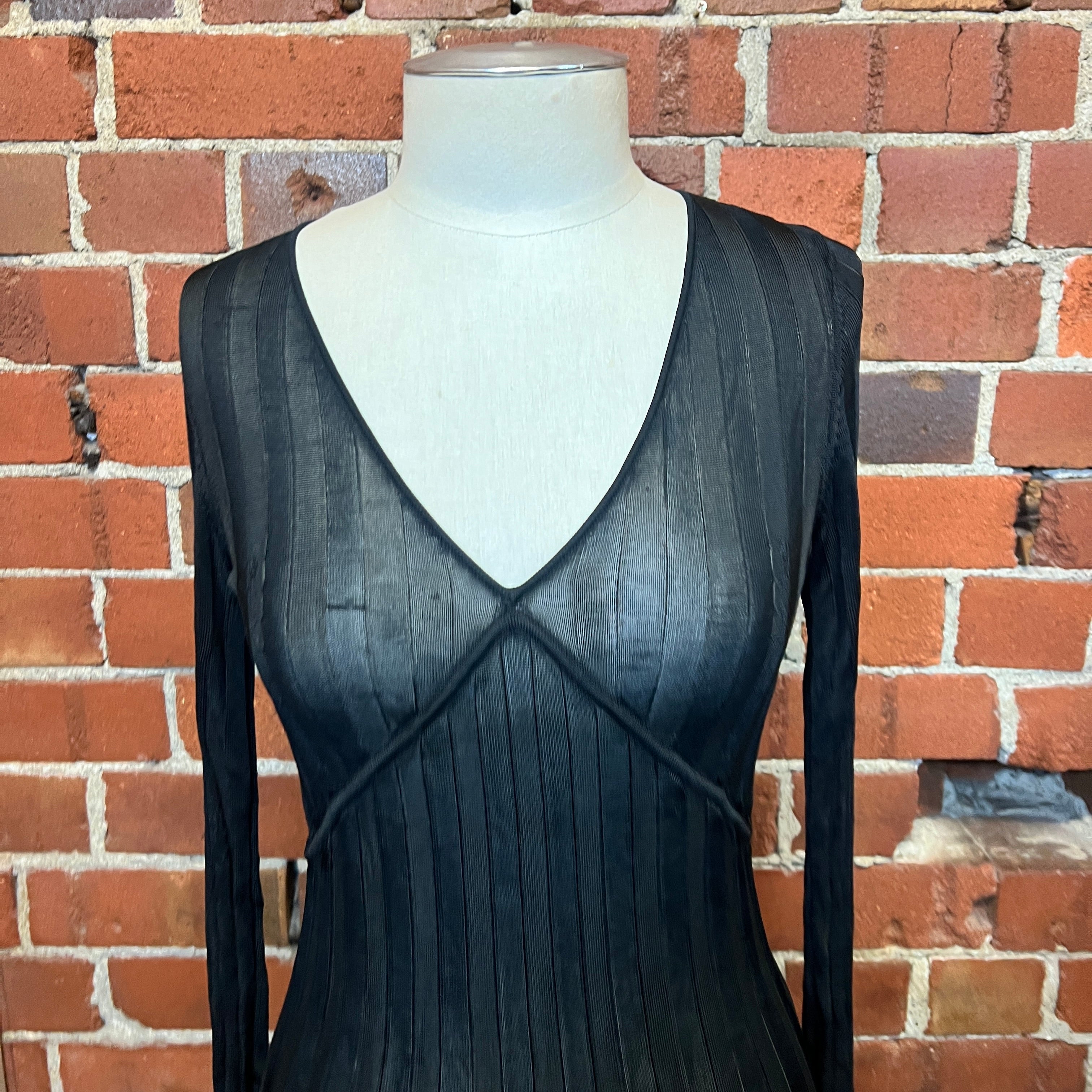 Designer ribbed dress