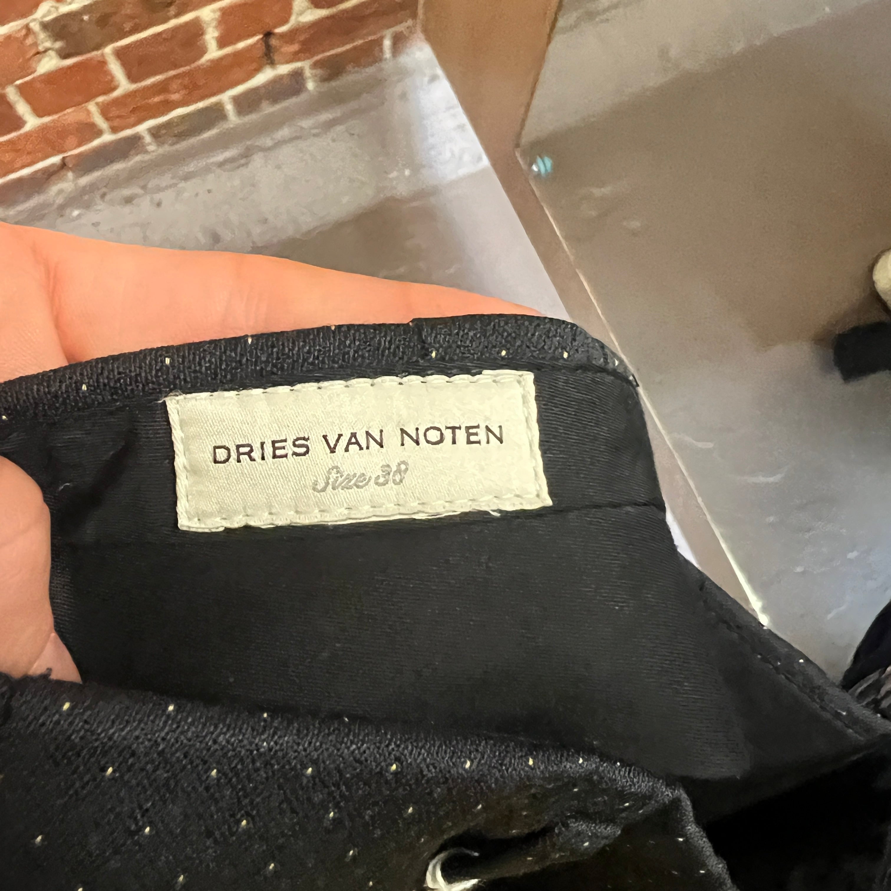 DRIES VAN NOTEN polka dot trousers