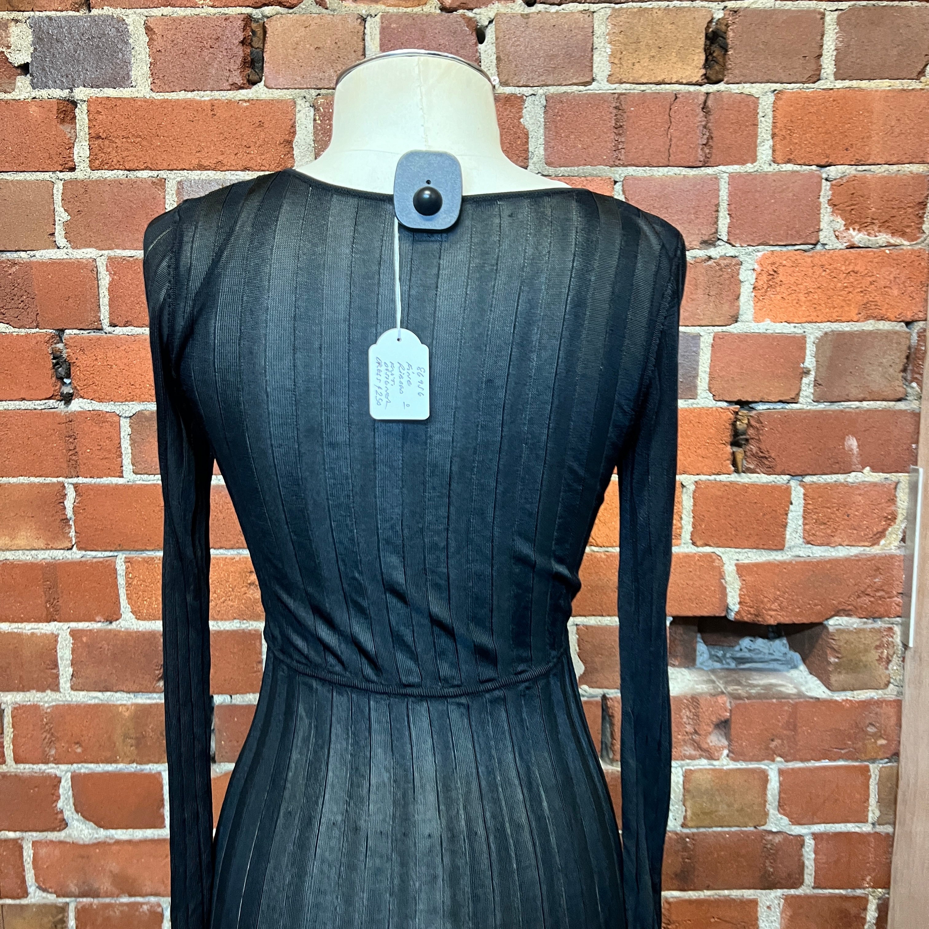 Designer ribbed dress