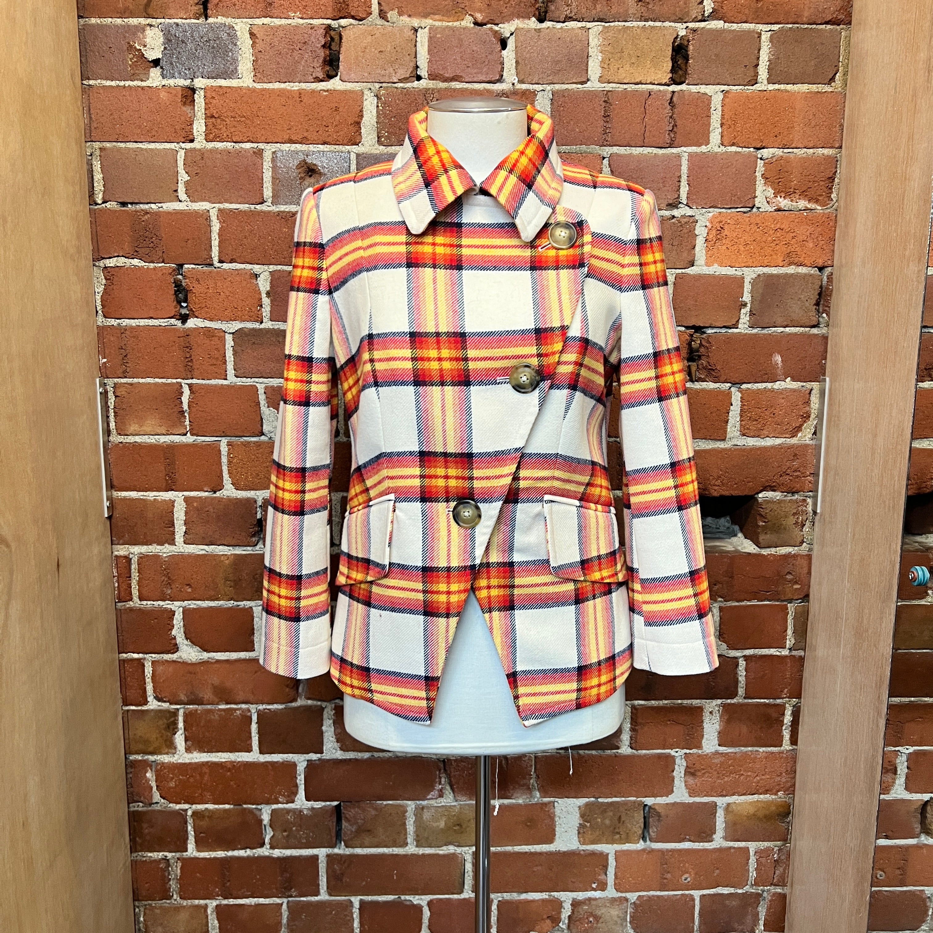 VIVIENNE WESTWOOD plaid wool jacket