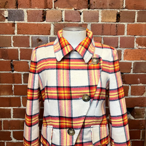 VIVIENNE WESTWOOD plaid wool jacket