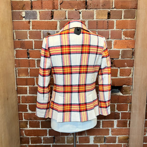 VIVIENNE WESTWOOD plaid wool jacket