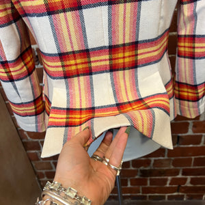 VIVIENNE WESTWOOD plaid wool jacket