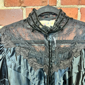 TRELIESE COOPER 1990's Victorian gothic shirt