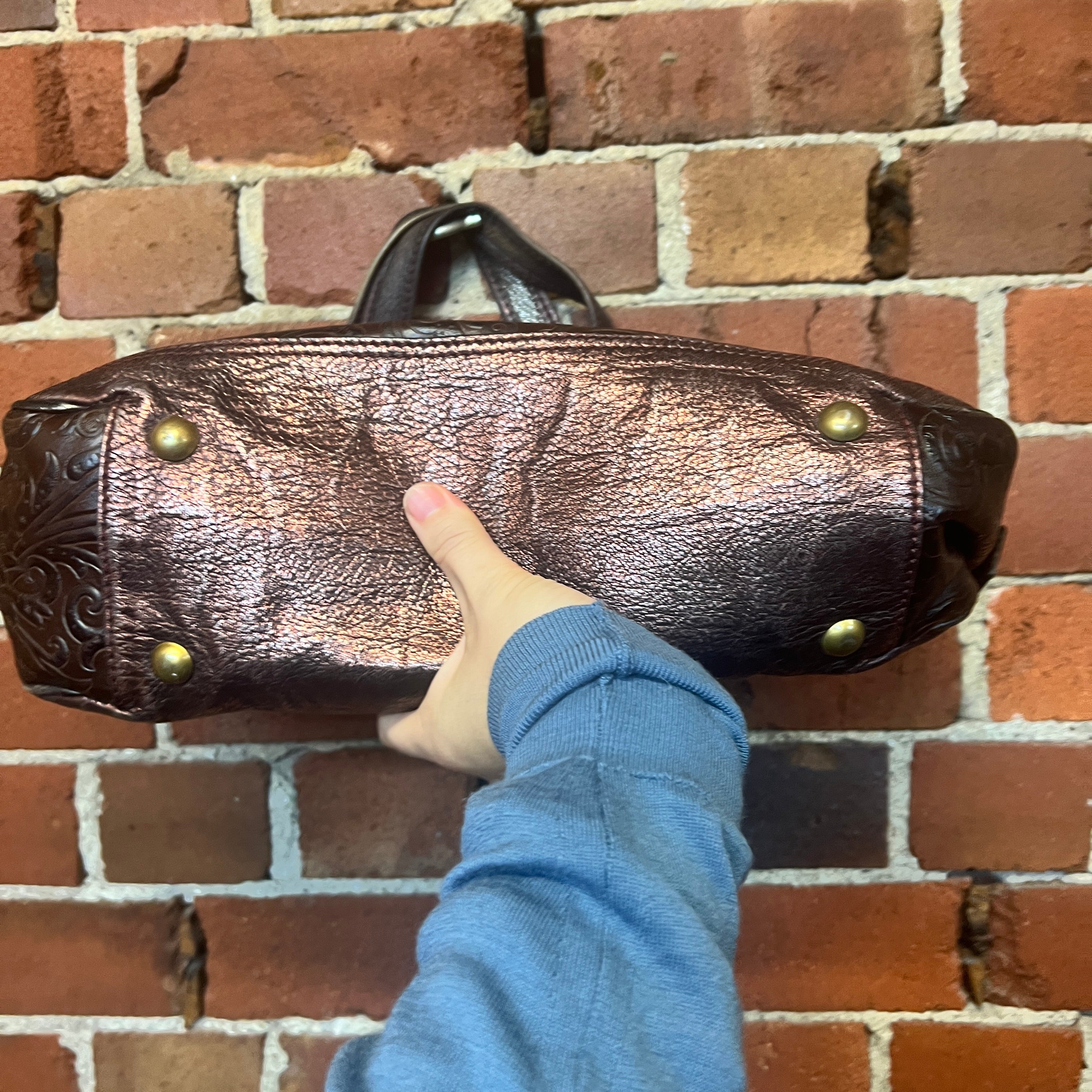 ETRO paisley leather handbag