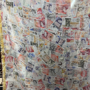 VIVIENNE WESTWOOD money print scarf