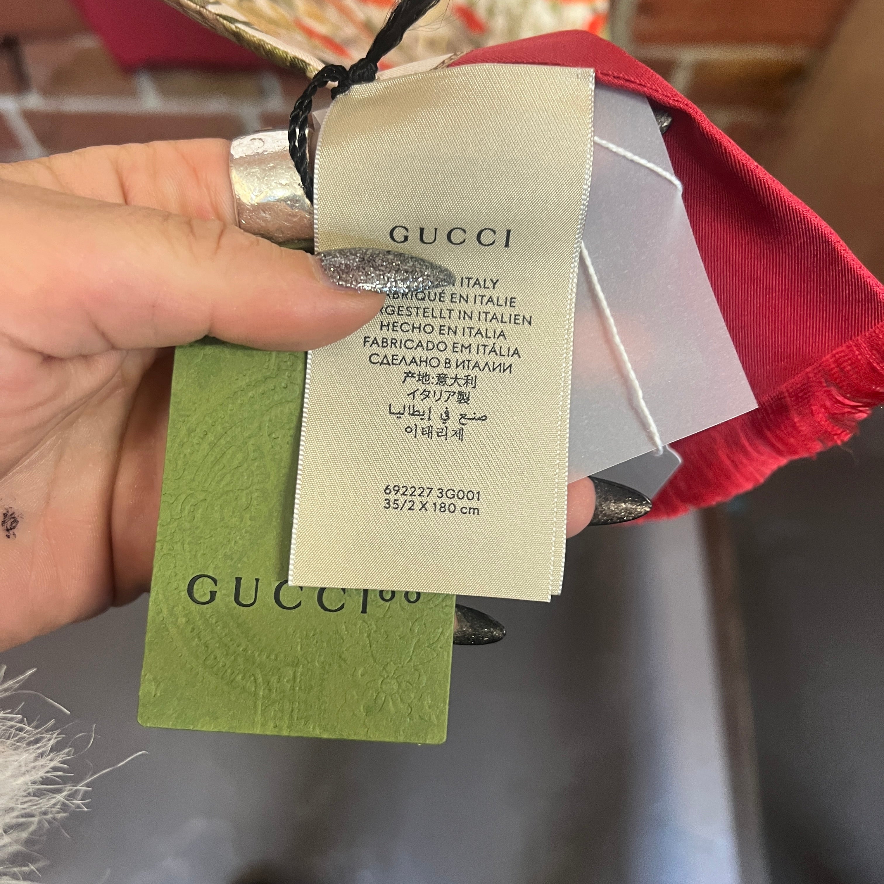 GUCCI BNWT silk scarf