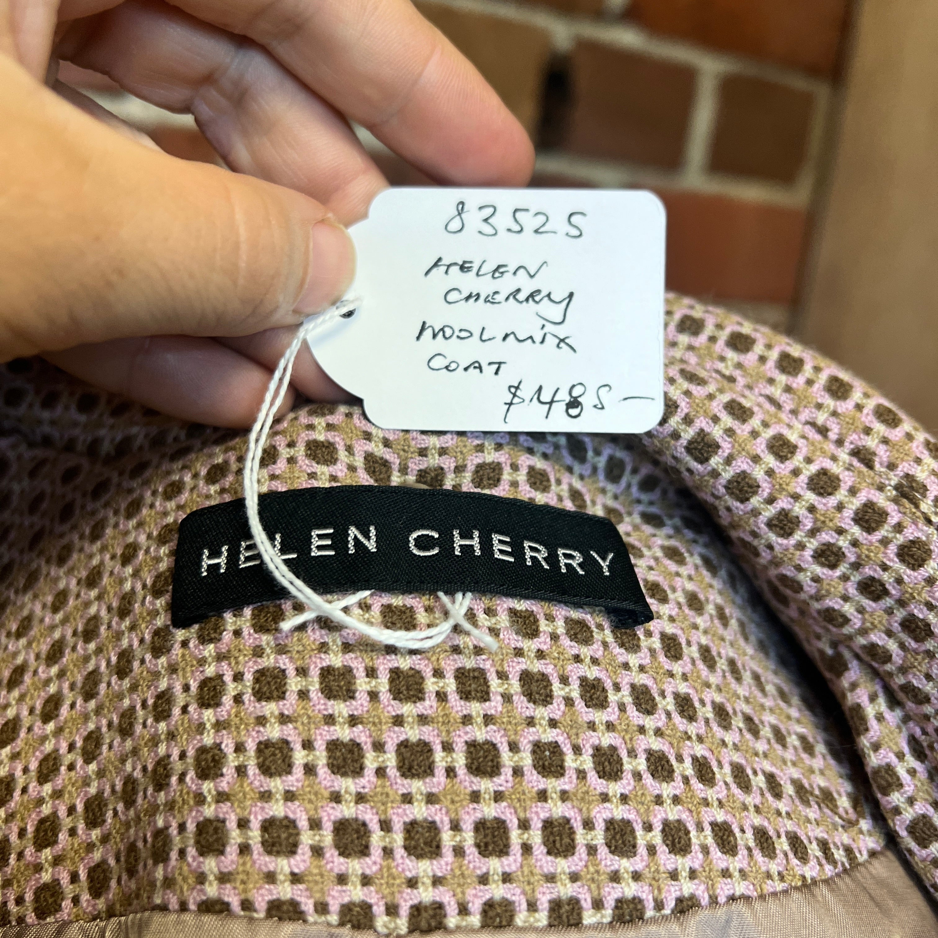 HELEN CHERRY woven coat