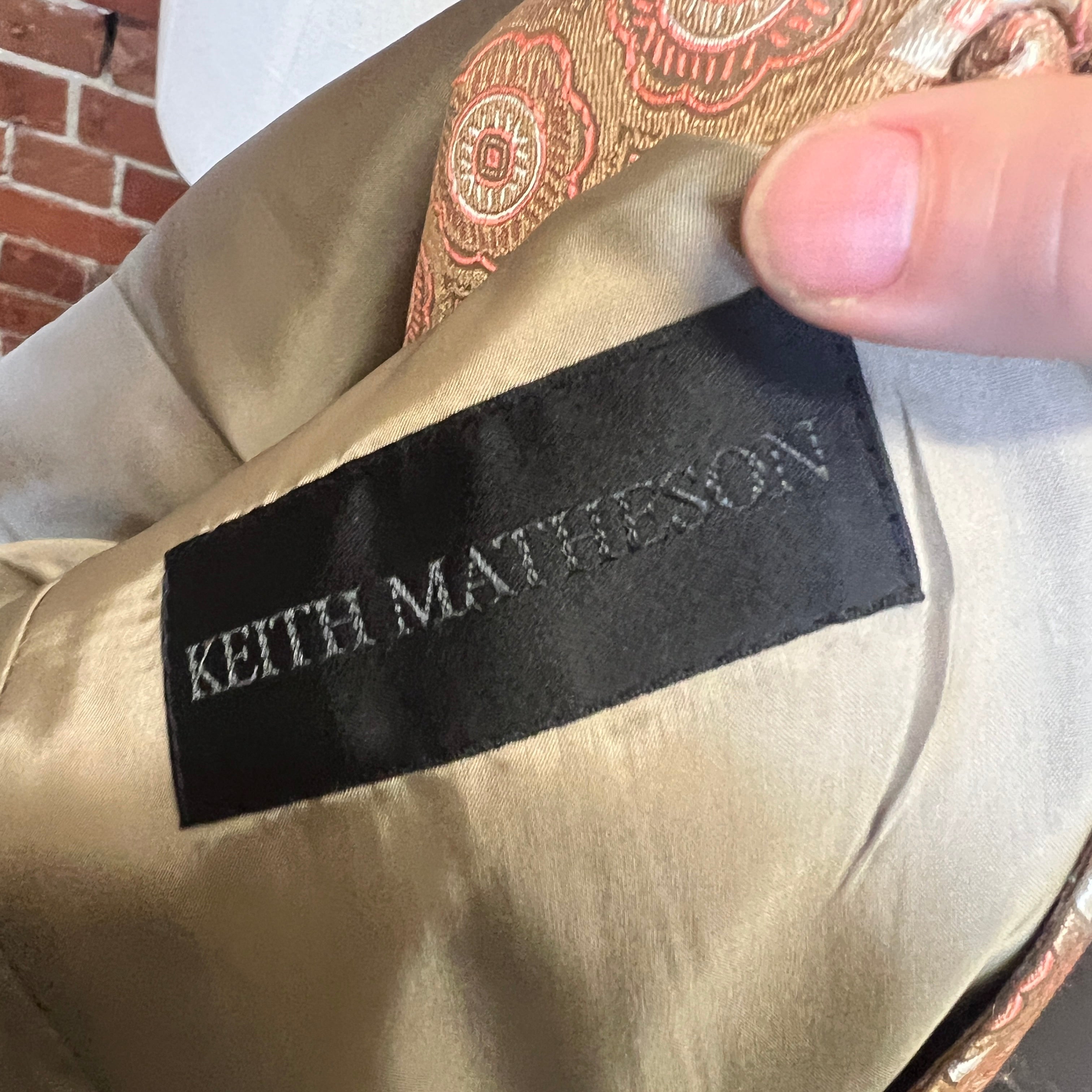 KEITH MATHESON brocade coat