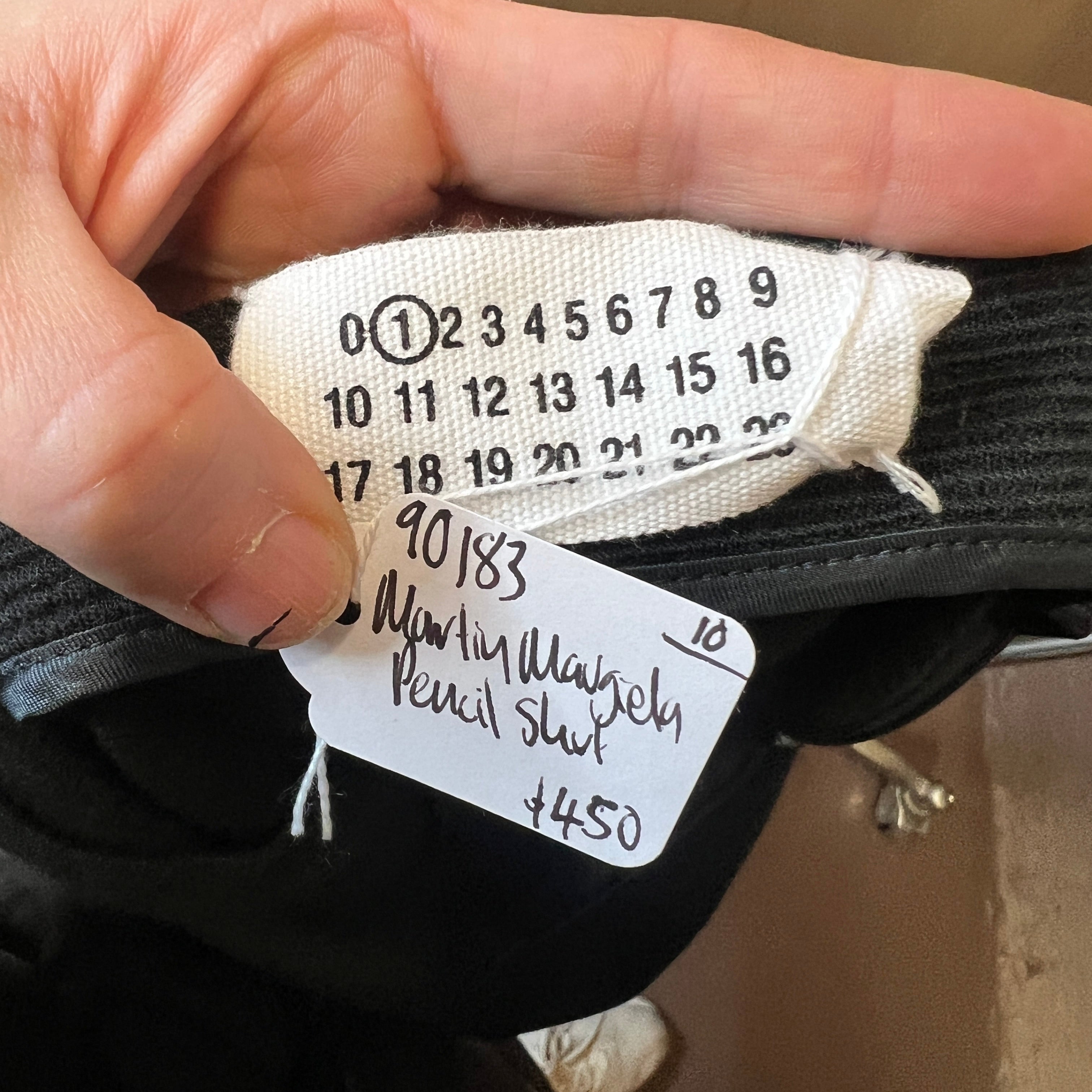 MARTIN MARGIELA wool skirt